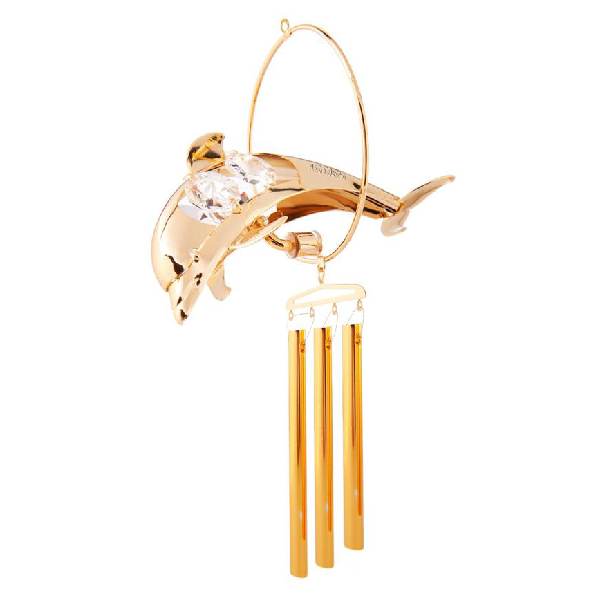 Matashicrystal Dolphin Decorative Wind Chime Reviews Wayfair Matashi Crystal Dolphin Decorative Wind Chime