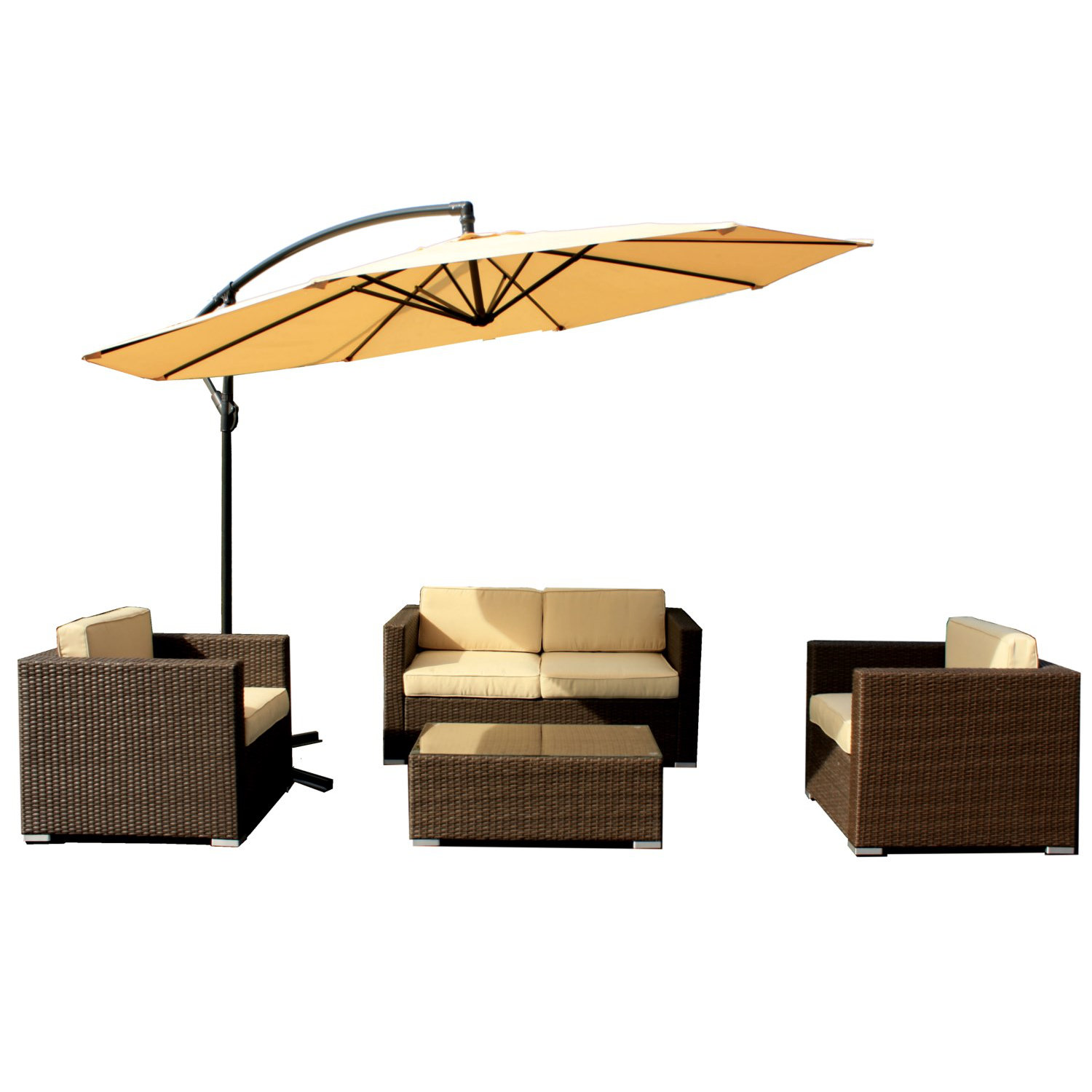 Jb Patio Wicker 5 Piece Deep Seating Group With Cushions Jb Patio Wicker 5 Piece Deep Seating Group With Cushions