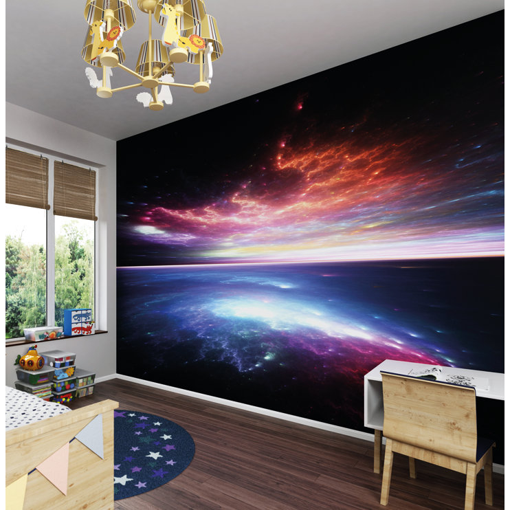 Ohpopsi Electric Storm Wall Mural Wayfair UK