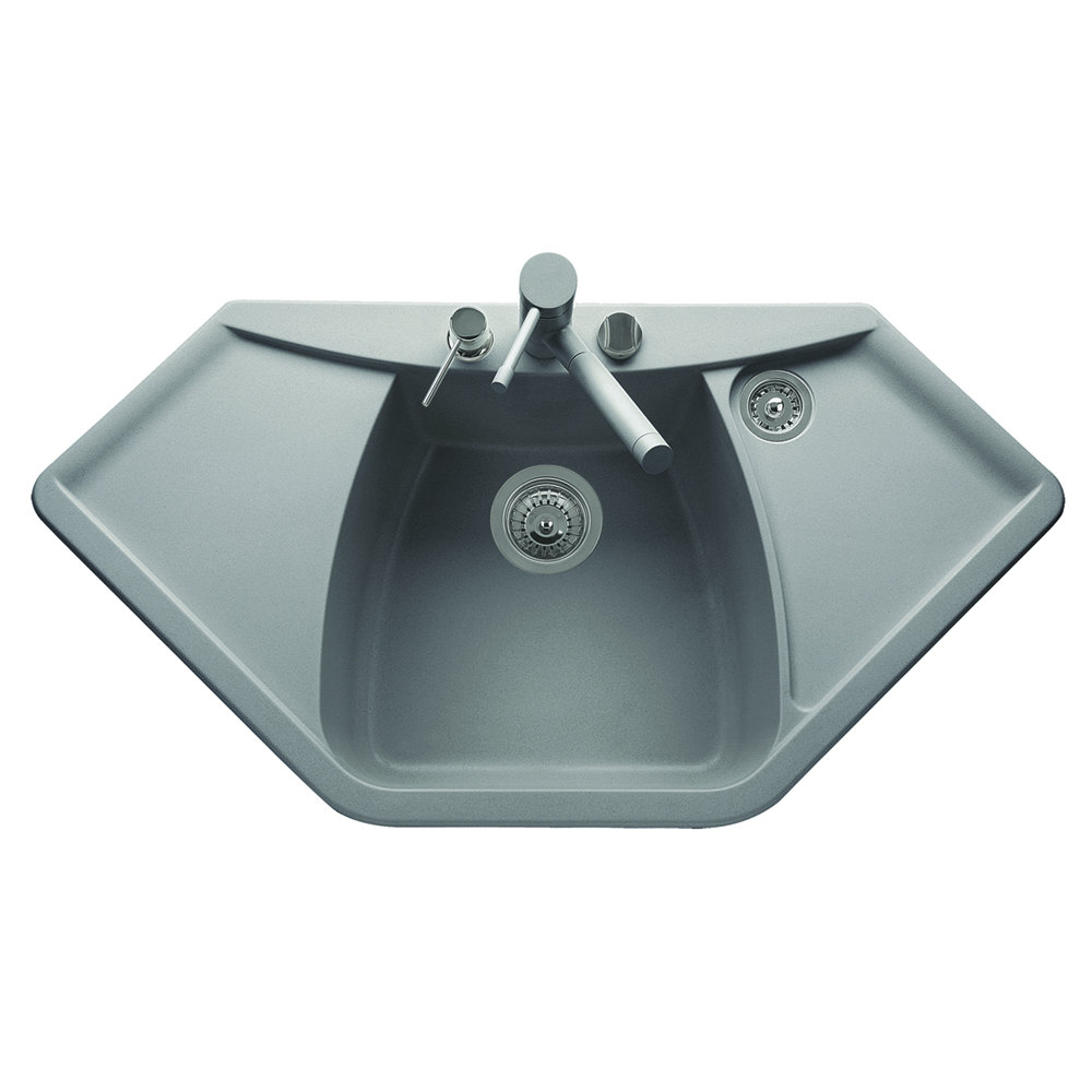 DeltaSRL Naiky 98cm x 51cm Kitchen Sink Wayfair.co.uk