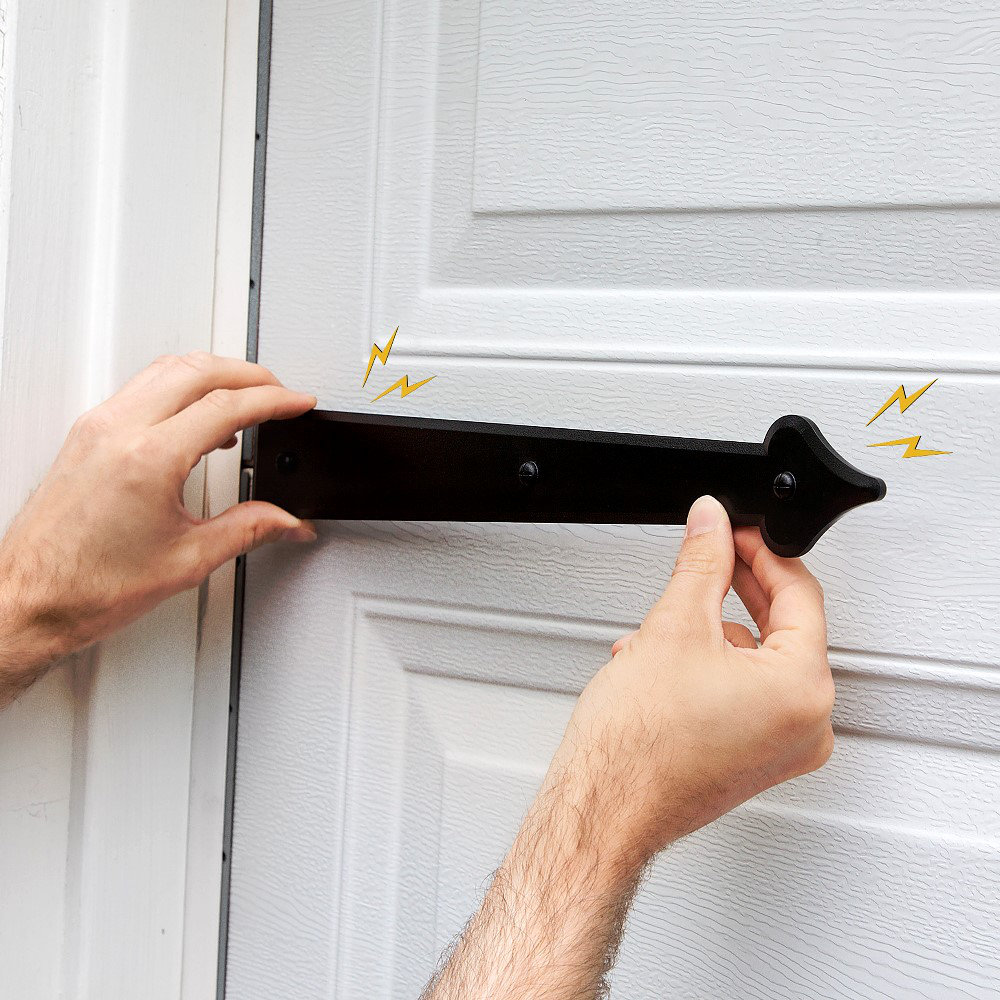 Cre8tive Hardware 6 Piece Classic Spade Garage Door Hardware