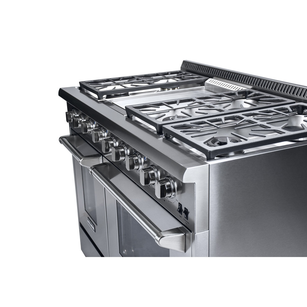 Hallman 48' Freestanding Dual Fuel Range Wayfair