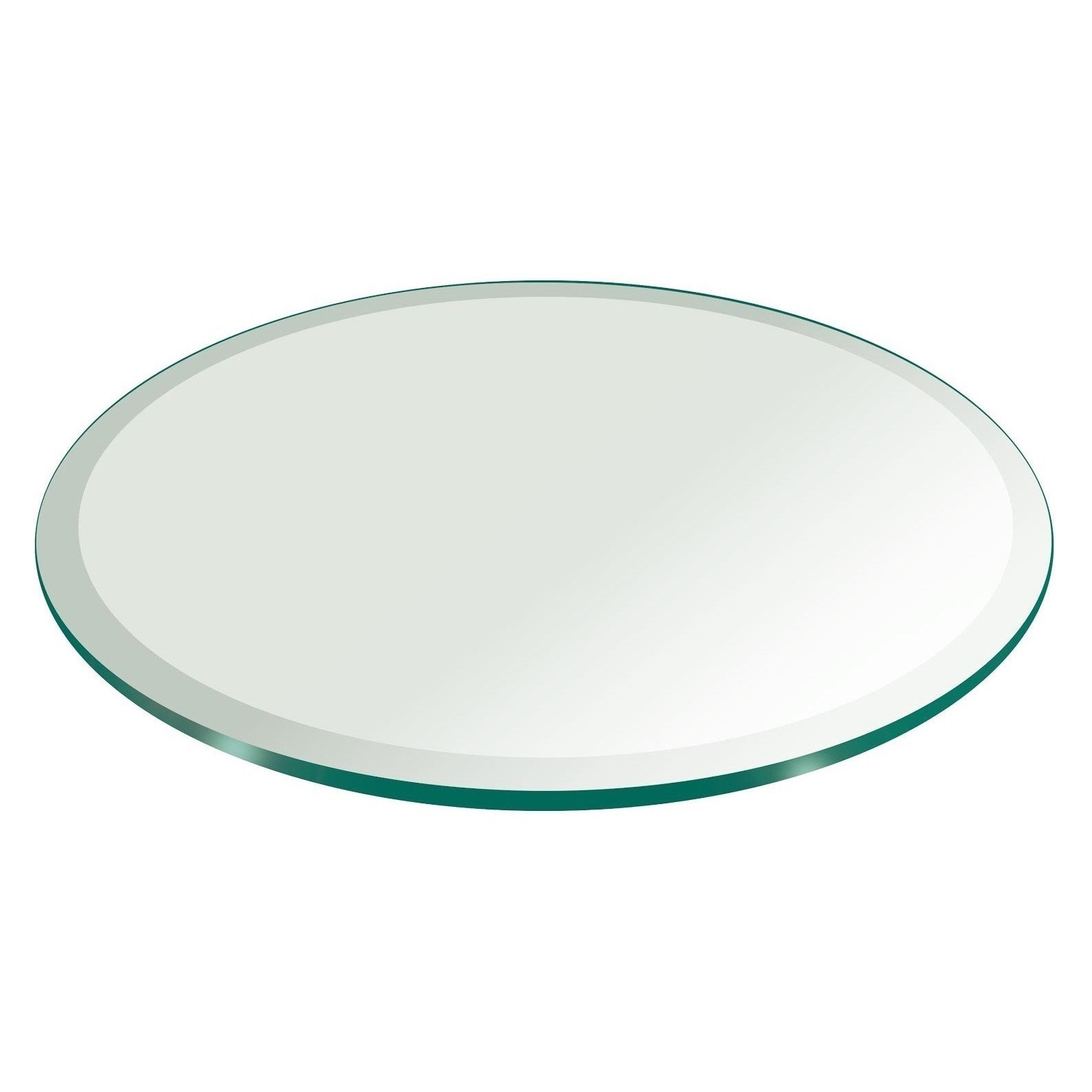 Fab Glasirror 54 Round Beveled Tempered Glass Table Top Fab Glasirror 54 Quot Round Beveled Tempered Glass Table Top