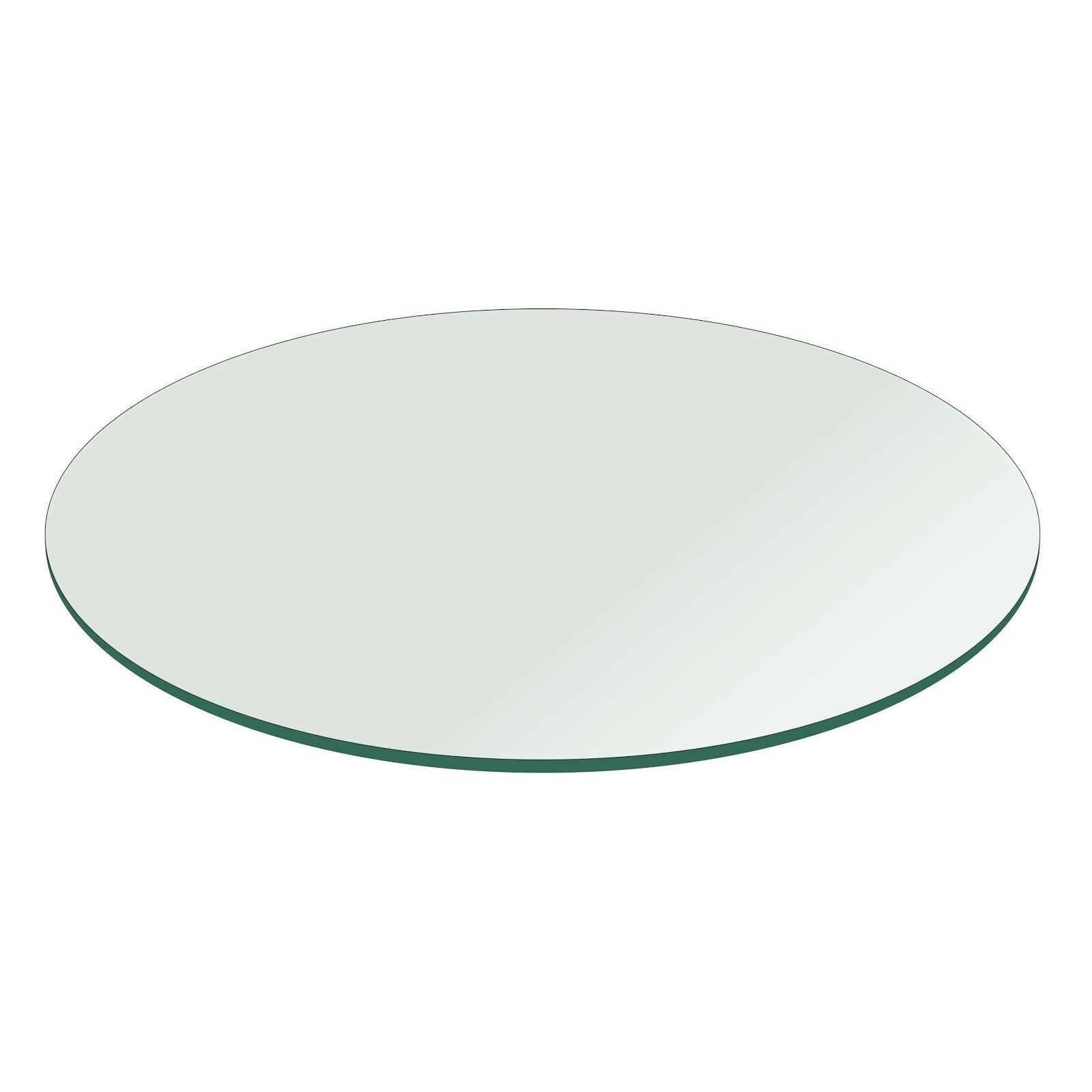 Fab Glasirror 54 Round Flat Polished Tempered Glass Table Fab Glasirror 54 Quot Round Flat Polished Tempered Glass Table Top