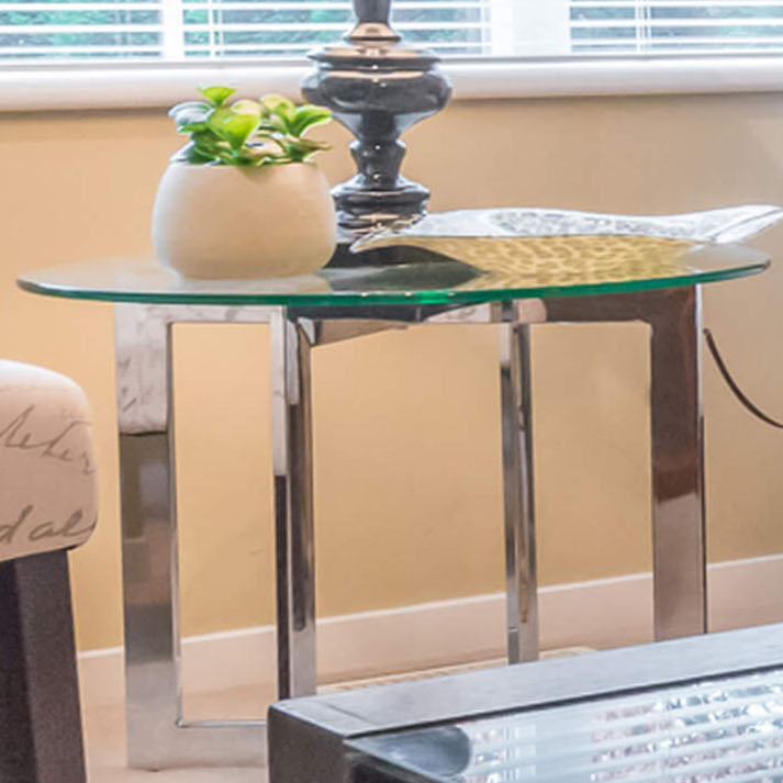 Fab Glasirror 26 Round Ogee Tempered Glass Table Top Wayfair Fab Glasirror 26 Quot Round Ogee Tempered Glass Table Top