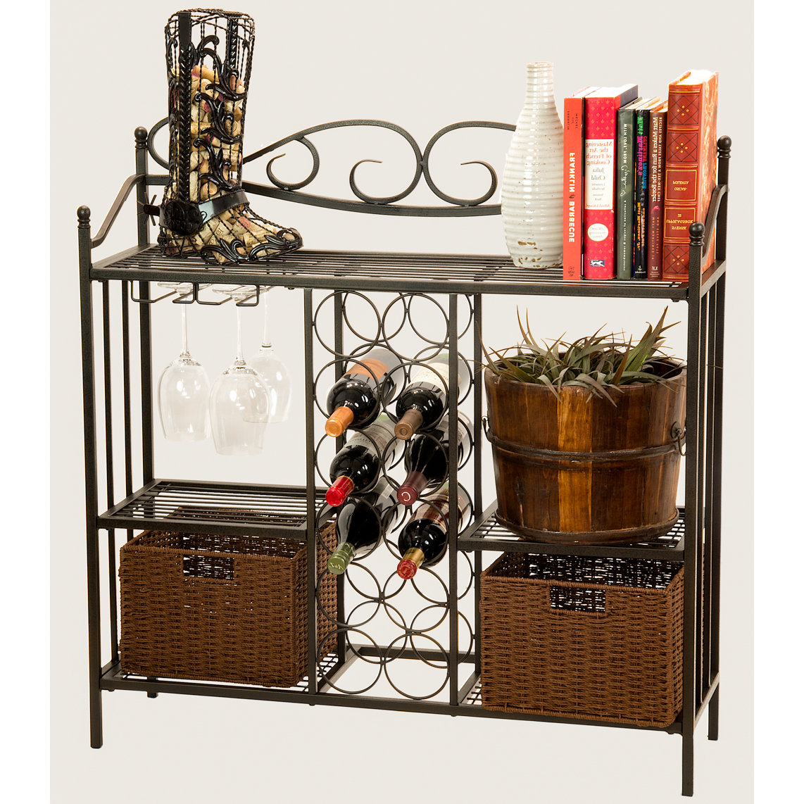Homestyle Collection 12 Bottle Floor Wine Rack & Reviews Wayfair