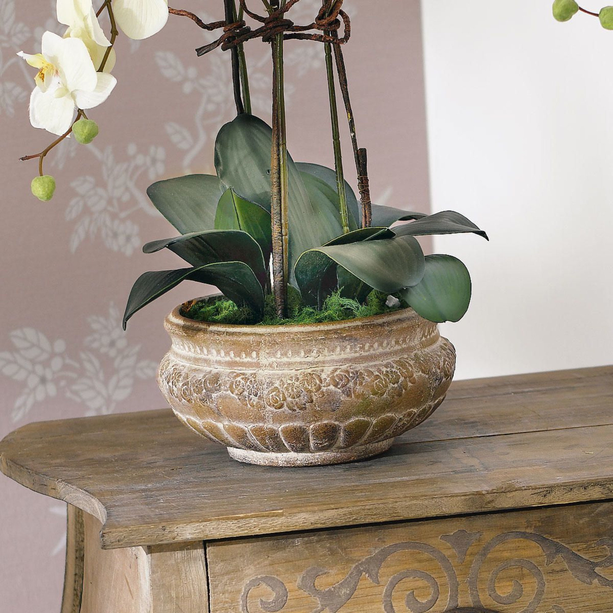 PureDay Orchid Planter Faux Plant & Reviews Wayfair.co.uk