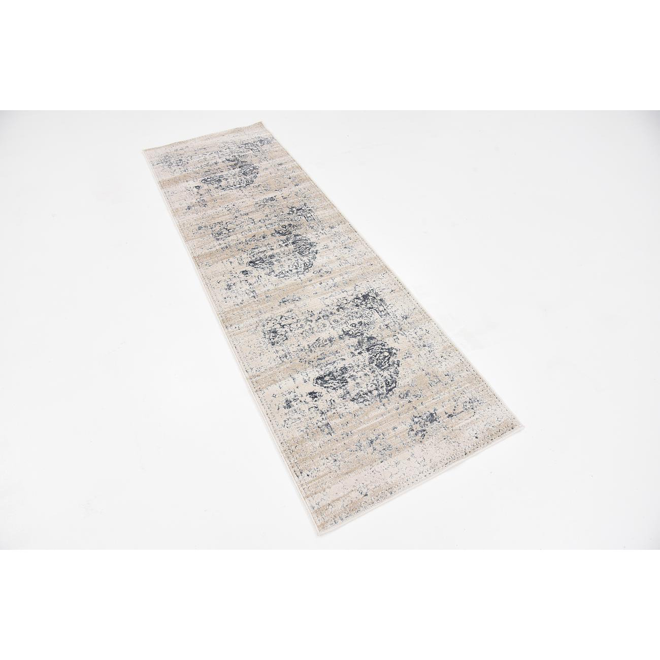 Laurel Foundry Modern Farmhouse Abbeville Dark Blue/Cream Area Rug