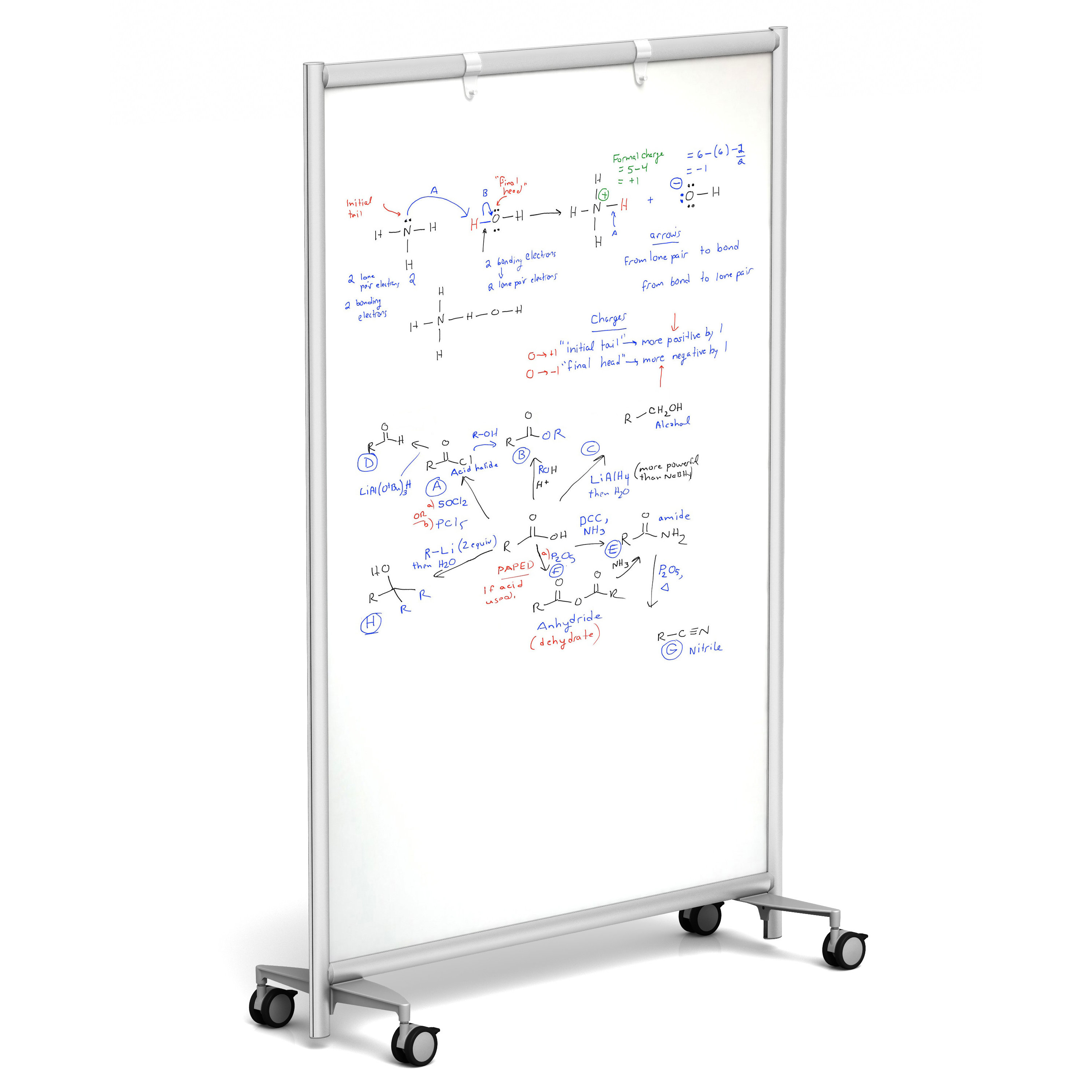 Merge Works Charter Double Sided Dry Erase Mobile FreeStanding