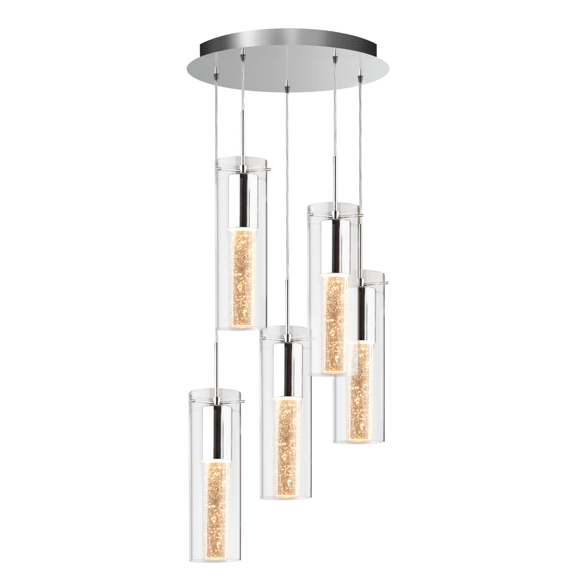 Artika Ampere Champagne Spiral 5 Light Pendant Reviews Wayfair Artika Ampere Champagne Spiral 5 Light Pendant