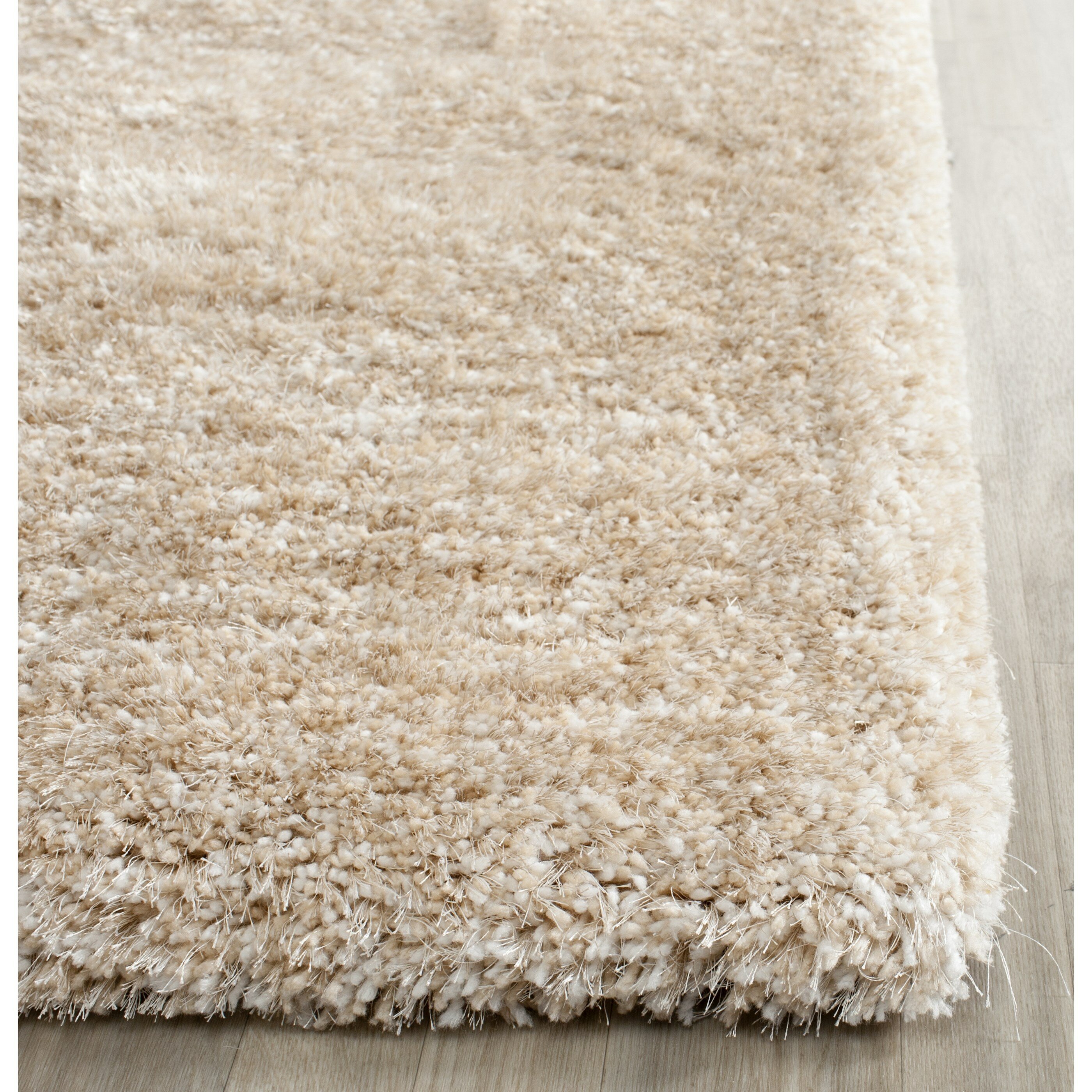 Safavieh South Beach Champagne Shag Area Rug & Reviews | Wayfair