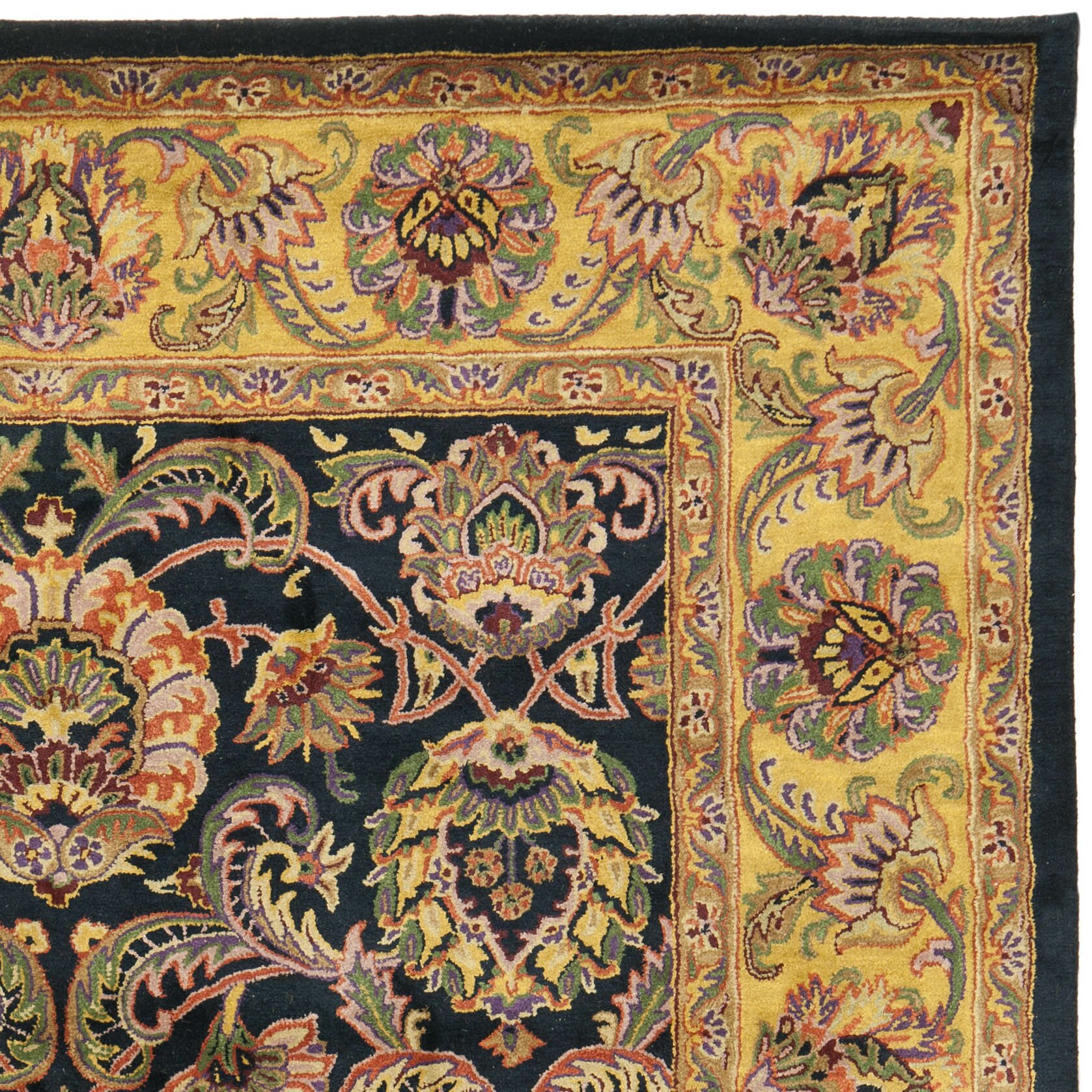 Safavieh Golden Jaipur Antiquity Black/Gold Area Rug & Reviews | Wayfair