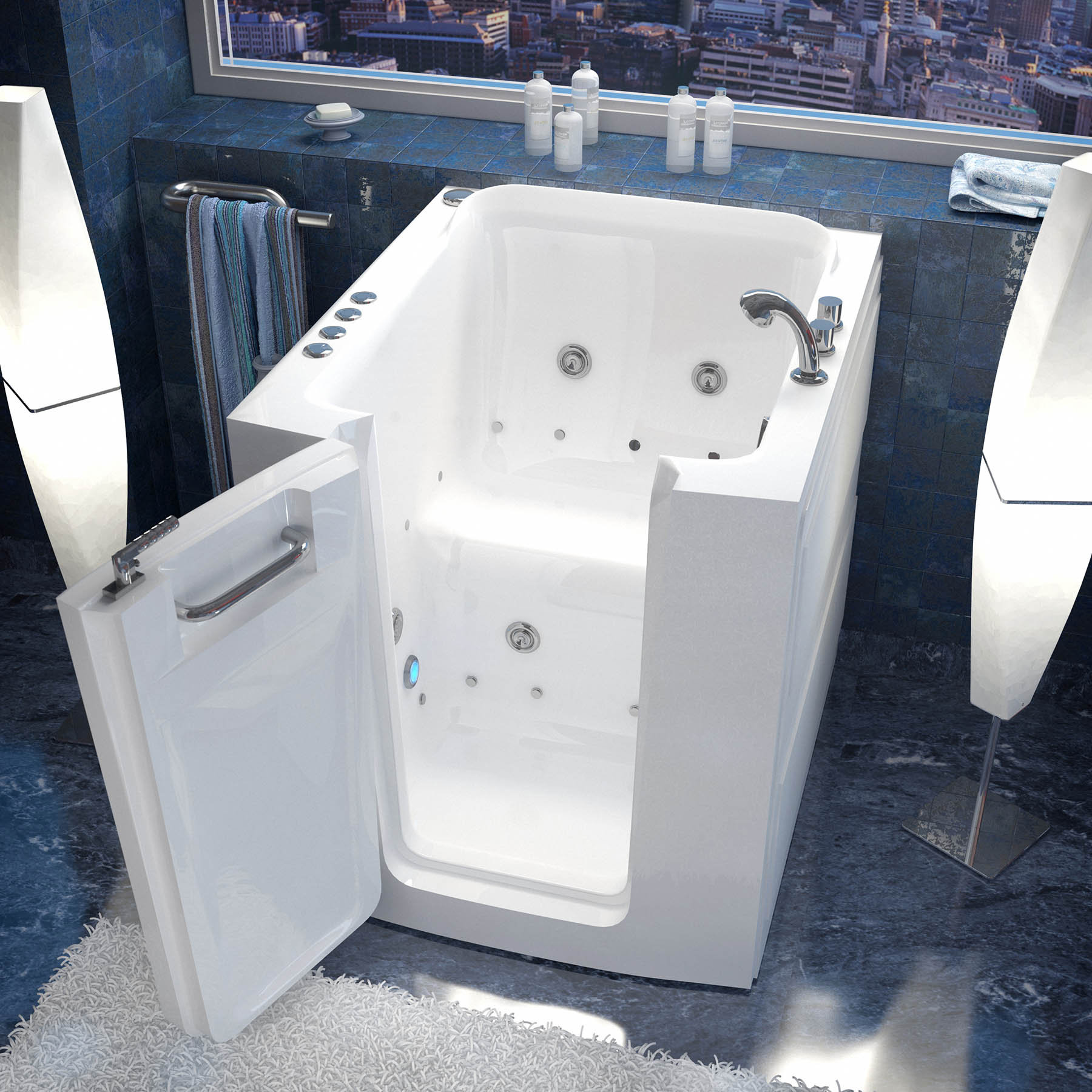 Theutic Tubs Durango 38 X 32 Walk In Air And Whirlpool Theutic Tubs Durango 38 Quot X 32 Walk In Air And Whirlpool Jetted Bathtub