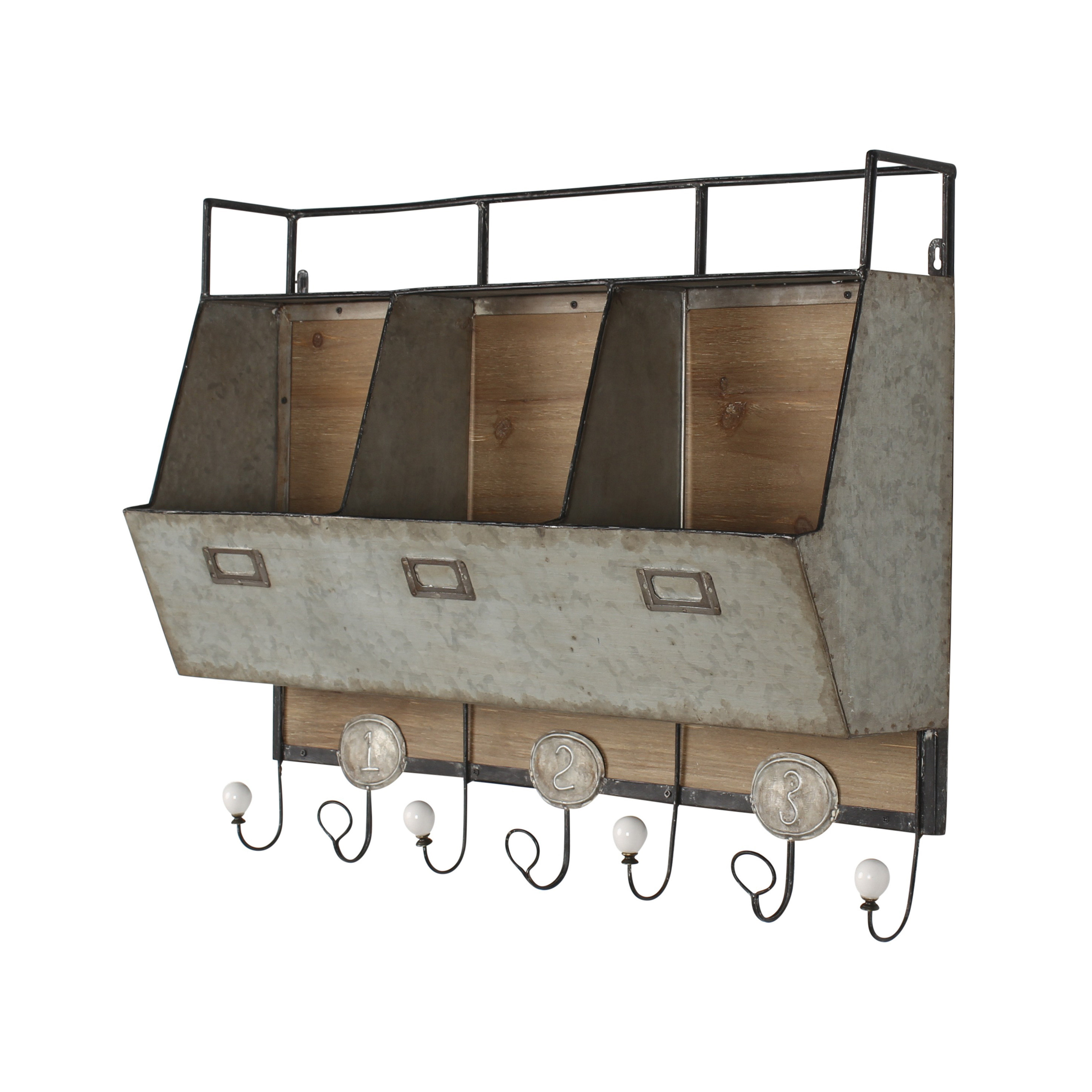 Danyab Entryway Storage Coat Rack Reviews Wayfair Loon Peak Reg Somers Wall Mounted Coat Rack With Storage Cubbies