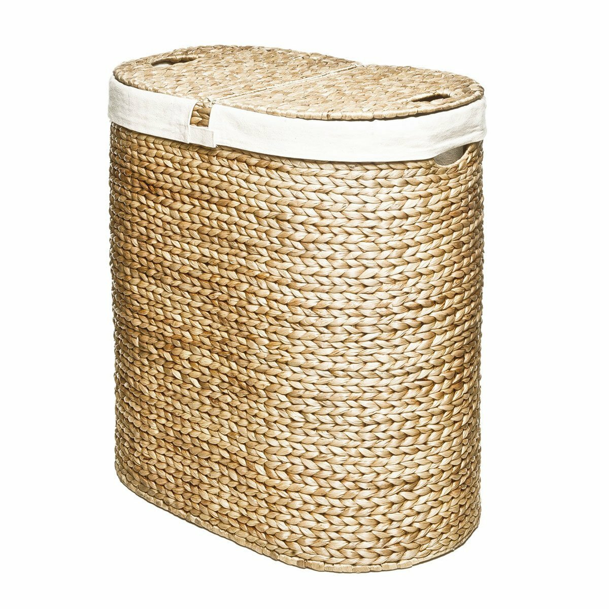 Rebrilliant Oval Double Wicker Laundry Hamper & Reviews | Wayfair.ca