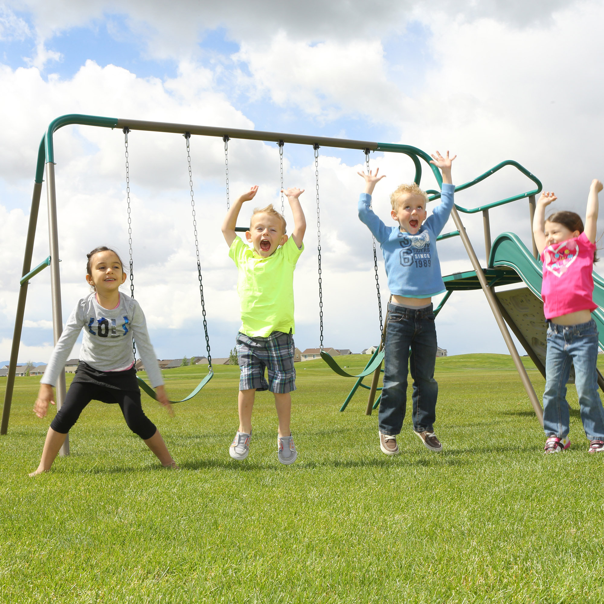 Lifetime Climb and Slide Play Swing Set & Reviews Wayfair