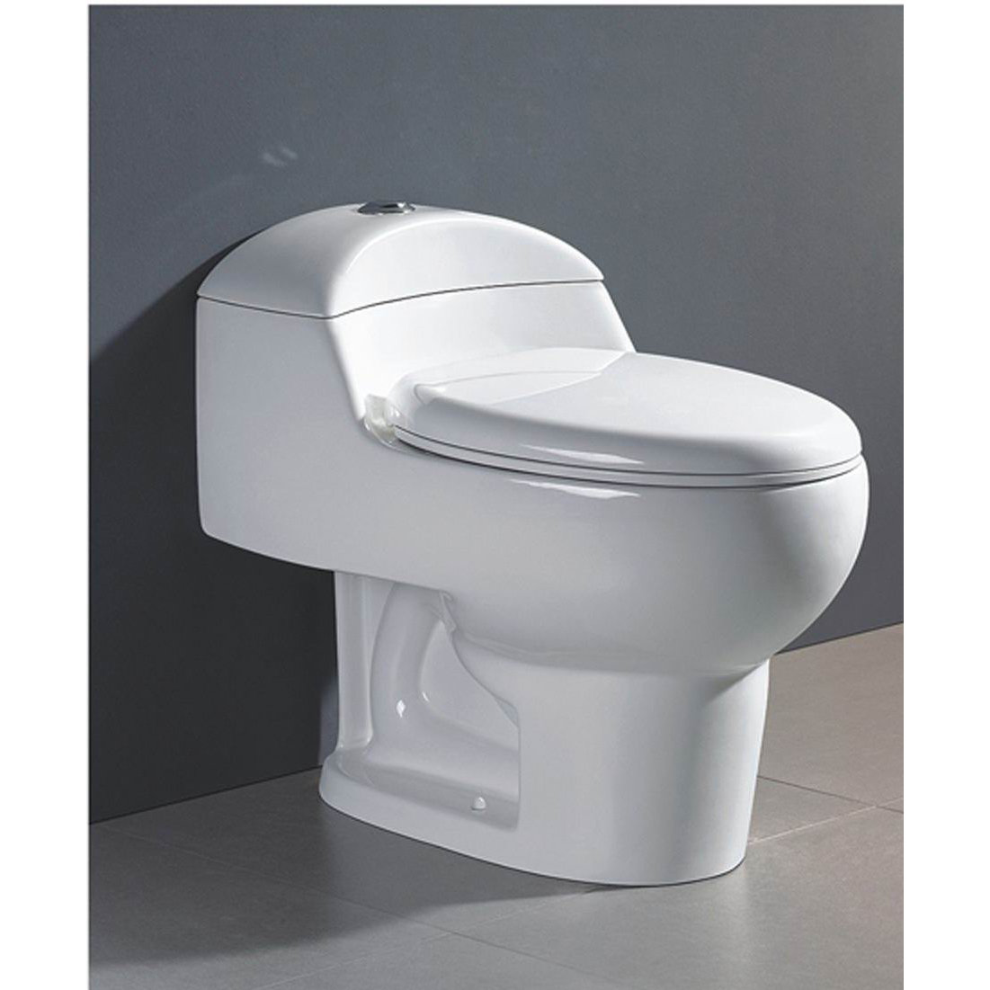 Swiss Madison Chateau® Dual Flush Elongated OnePiece Toilet & Reviews