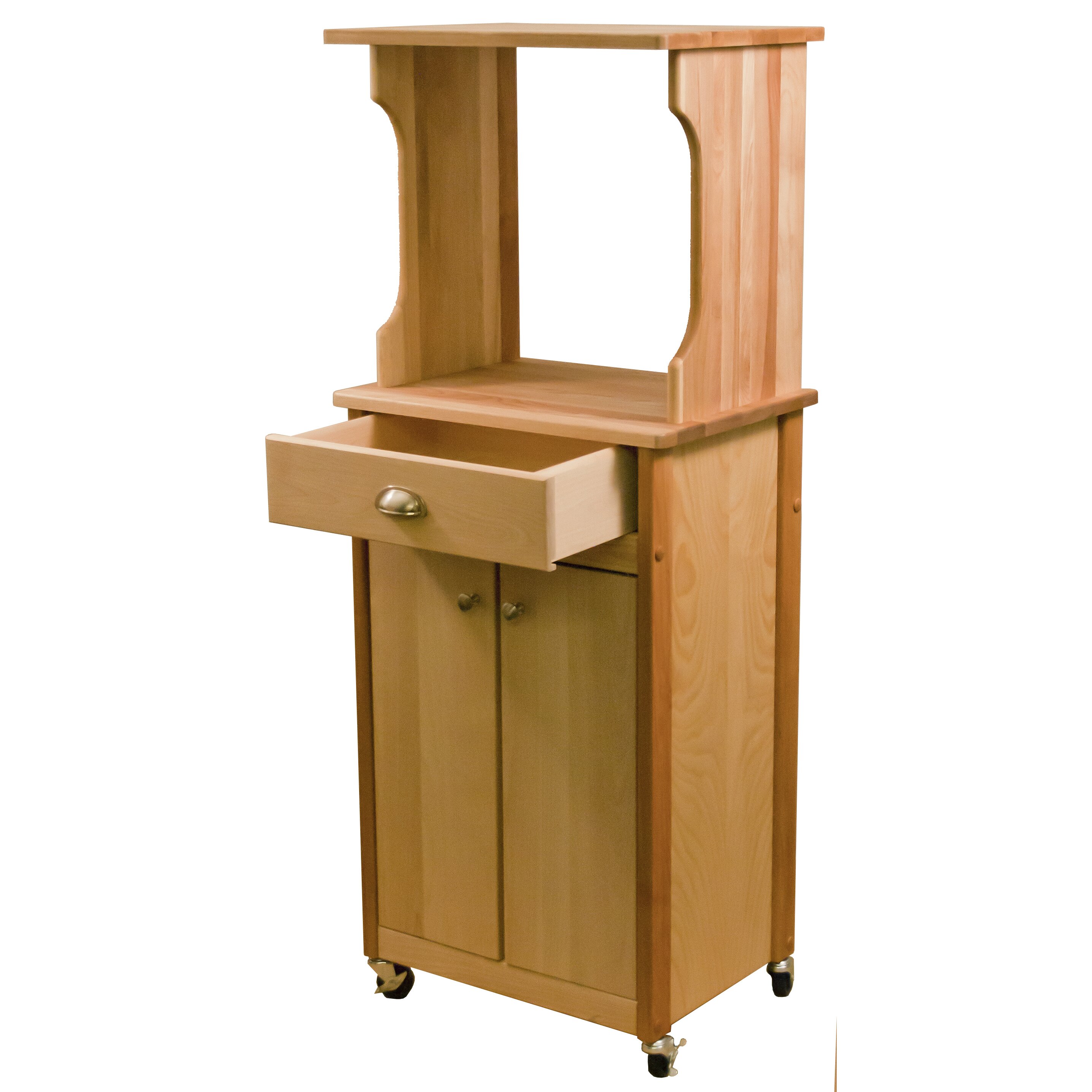 Catskill Craftsmen Microwave Cart With Butcher Block Top Reviews   Catskill Craftsmen Inc. Microwave Cart With Butcher Block Top 