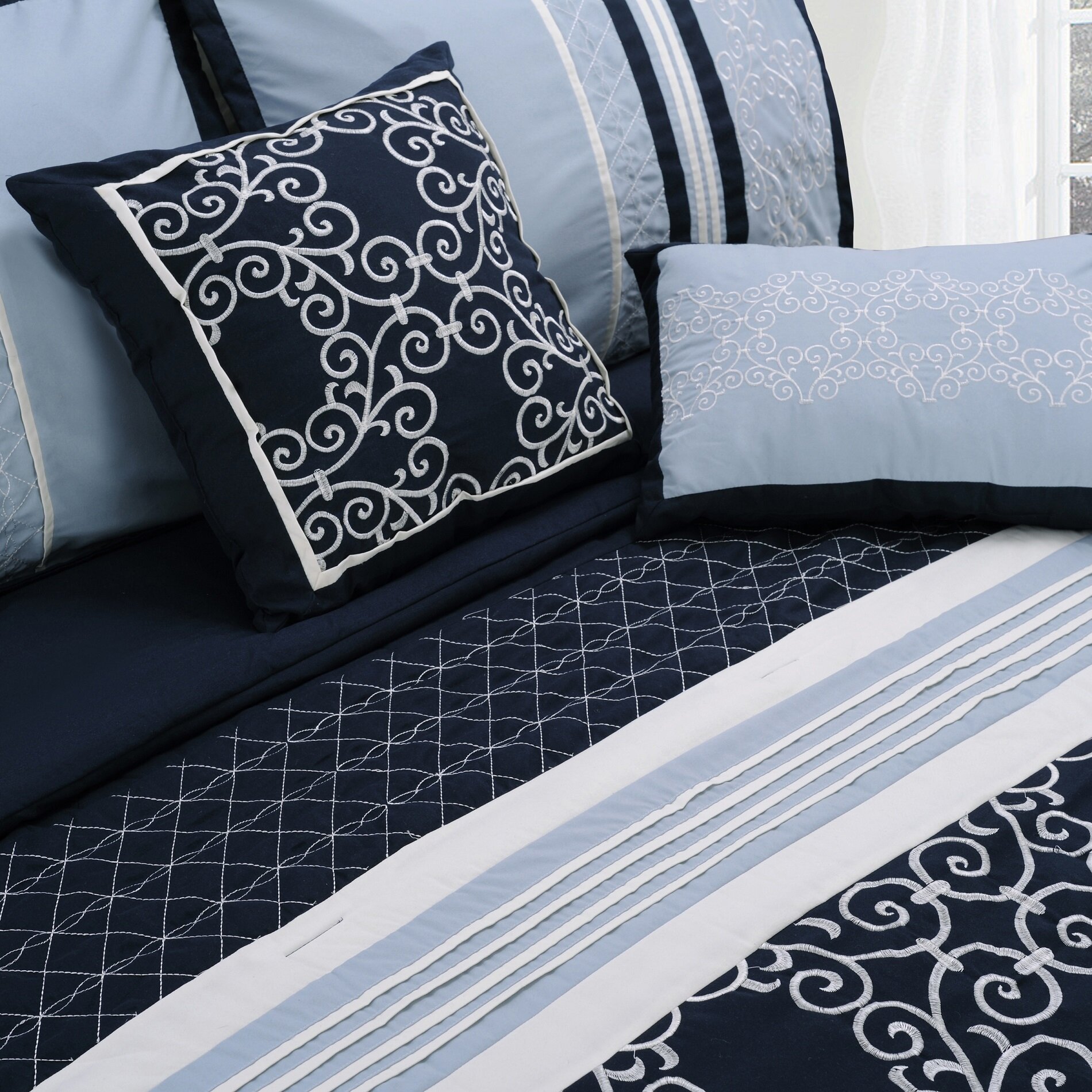 Simple Luxury Clarissa 8 Piece Comforter Set & Reviews