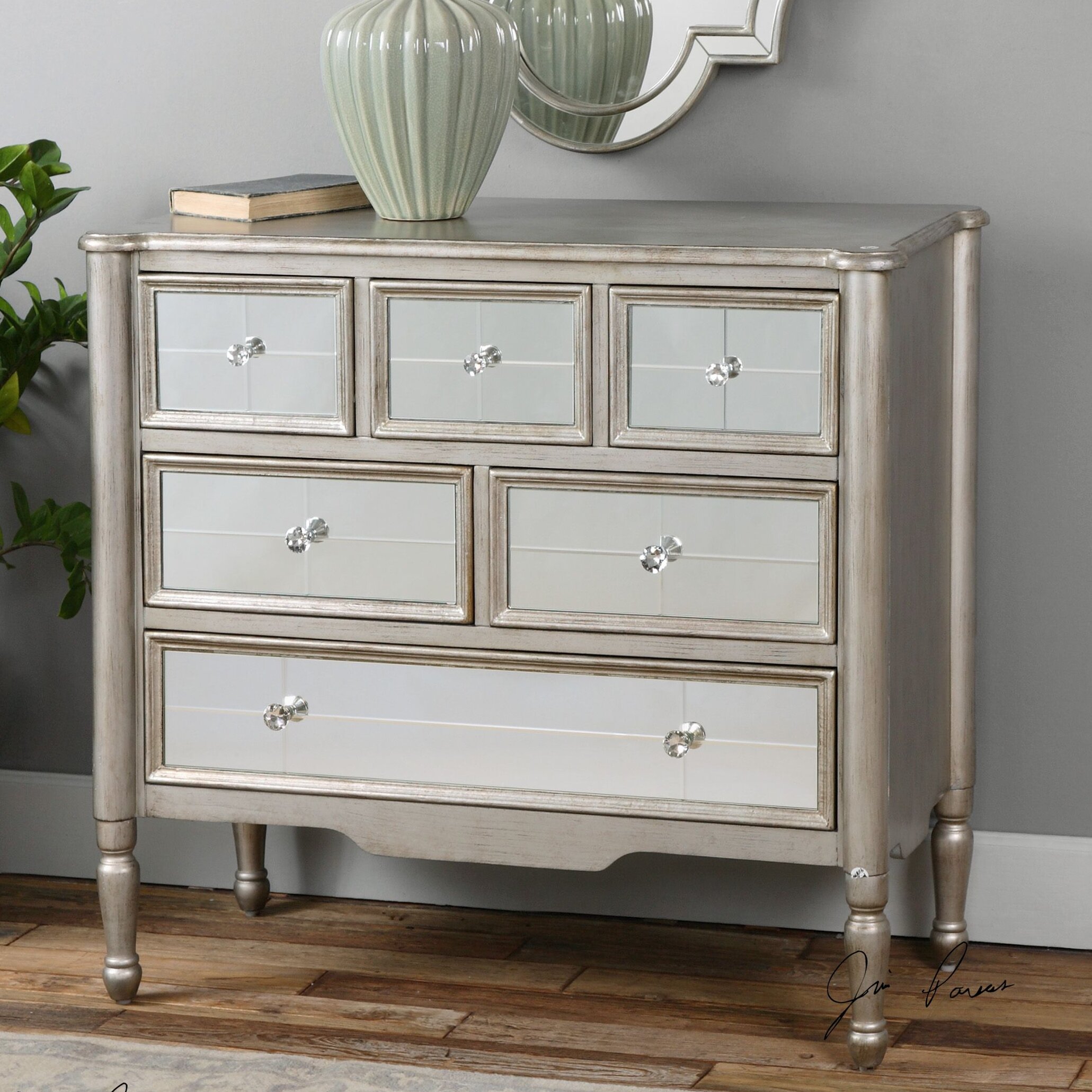 Uttermost Rayvon 6 Drawer Accent Chest & Reviews | Wayfair - Uttermost Rayvon 6 Drawer Accent Chest