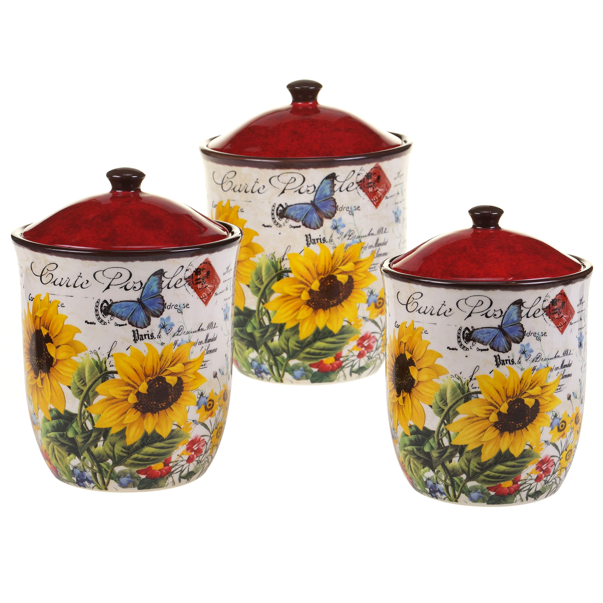 Certified International Sunflower Meadow 3-Piece Kitchen ...