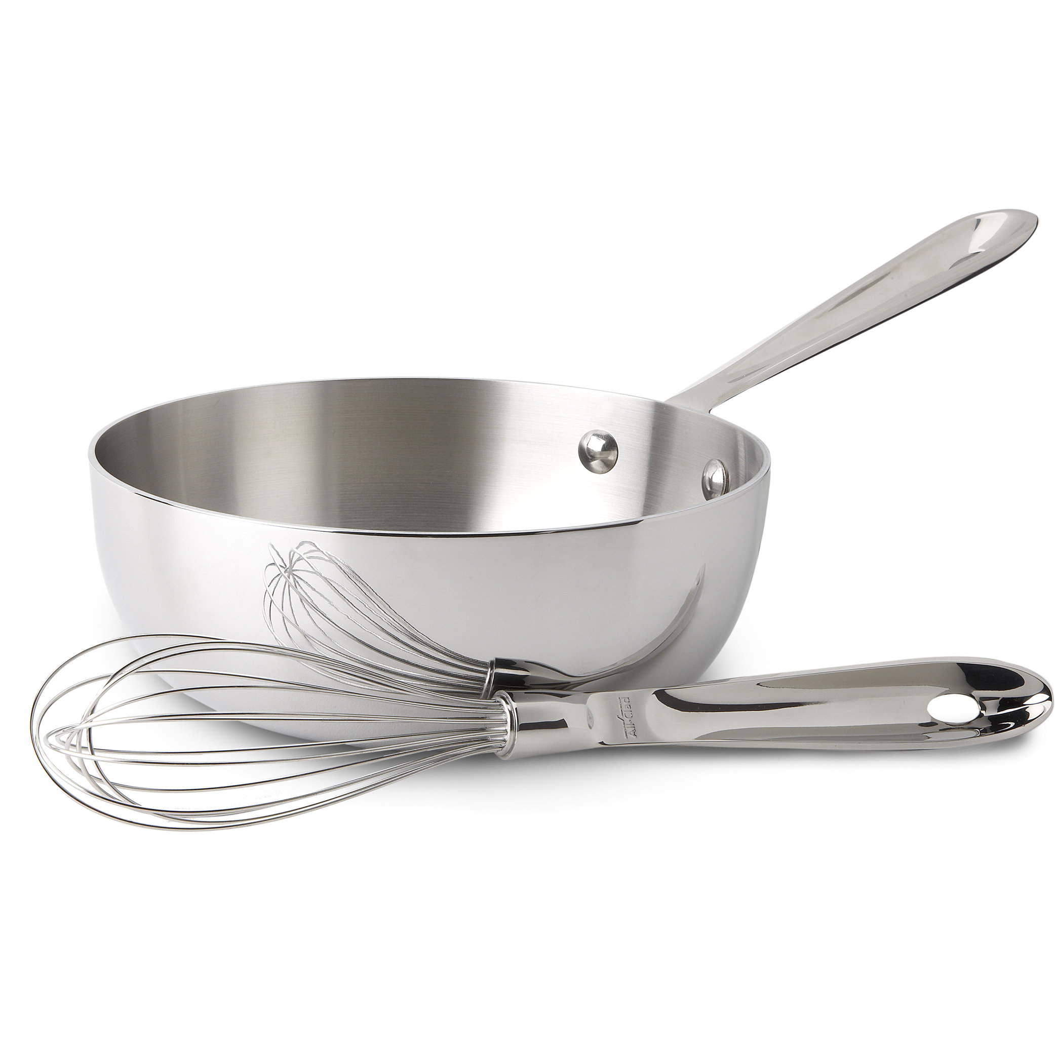 AllClad Stainless Steel 2qt. Saucier & Reviews Wayfair