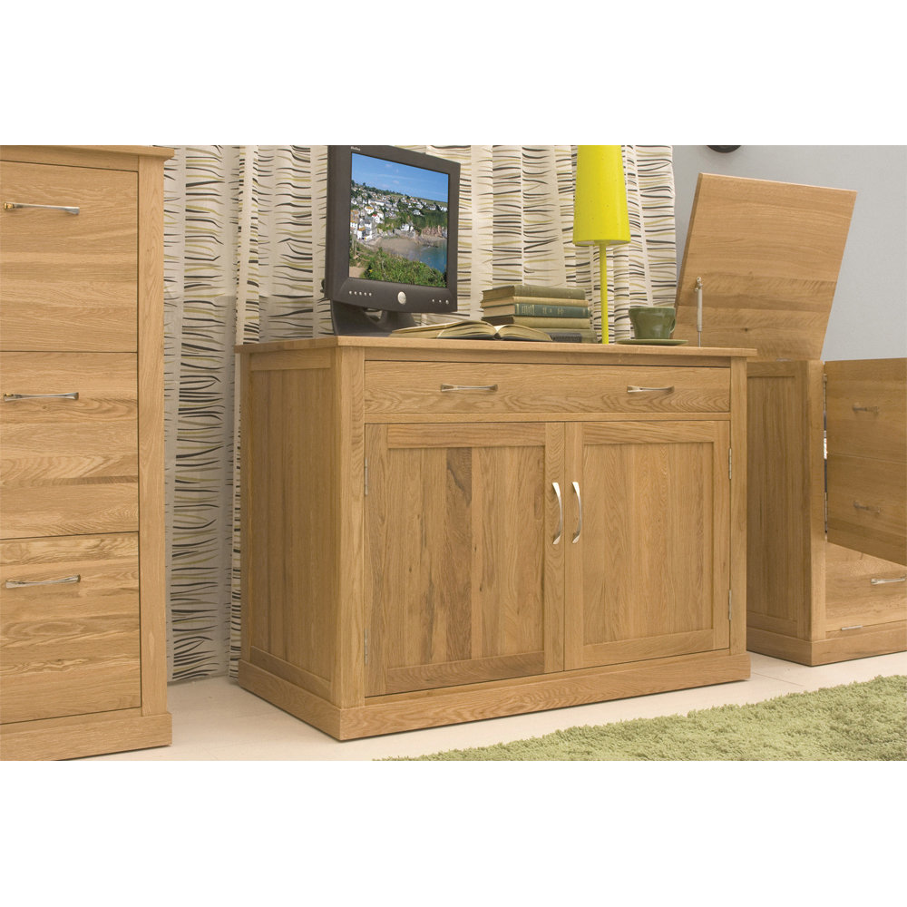 Baumhaus Mobel Oak Armoire Desk & Reviews Wayfair.co.uk