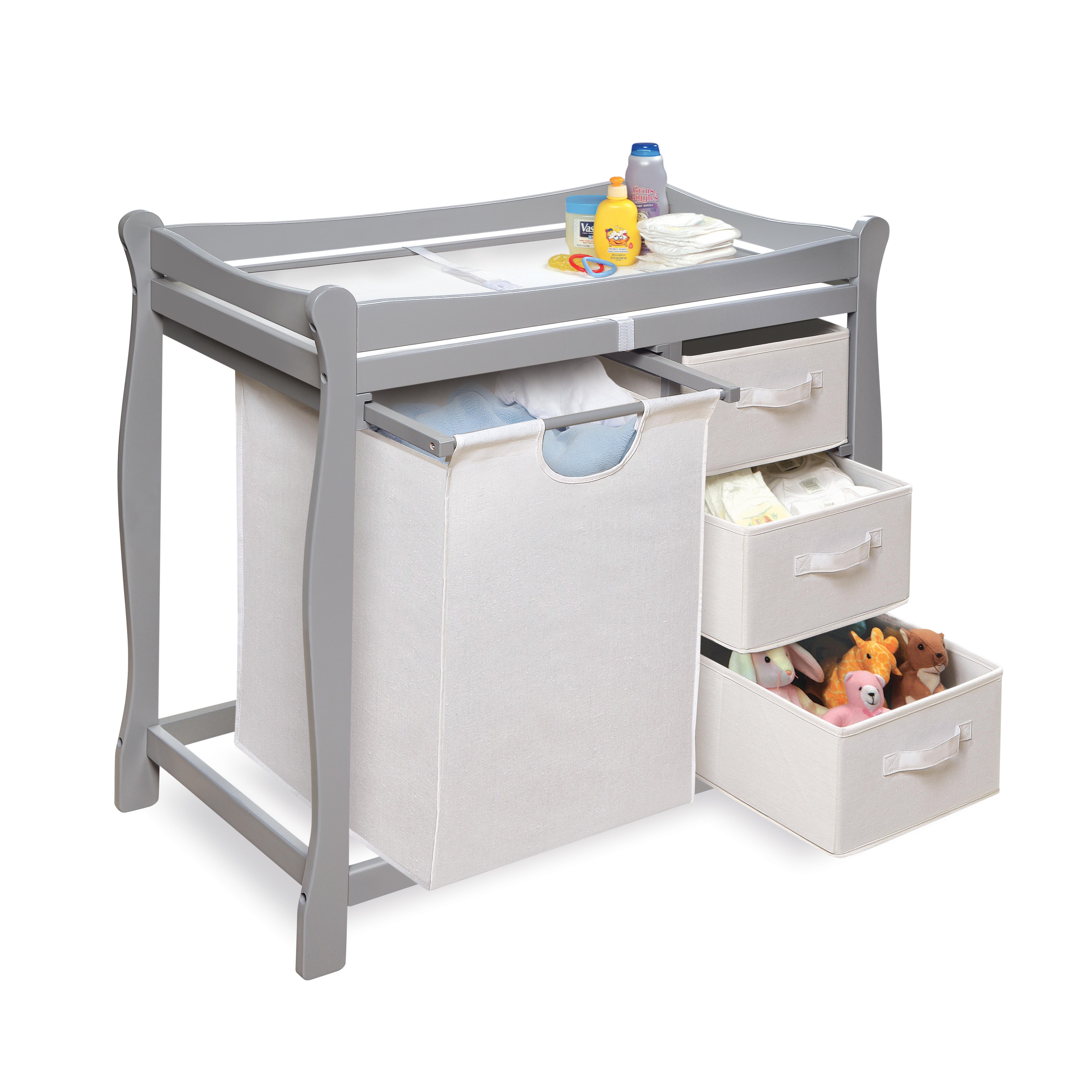 Badger Basket Changing Table with Hamper & Reviews Wayfair
