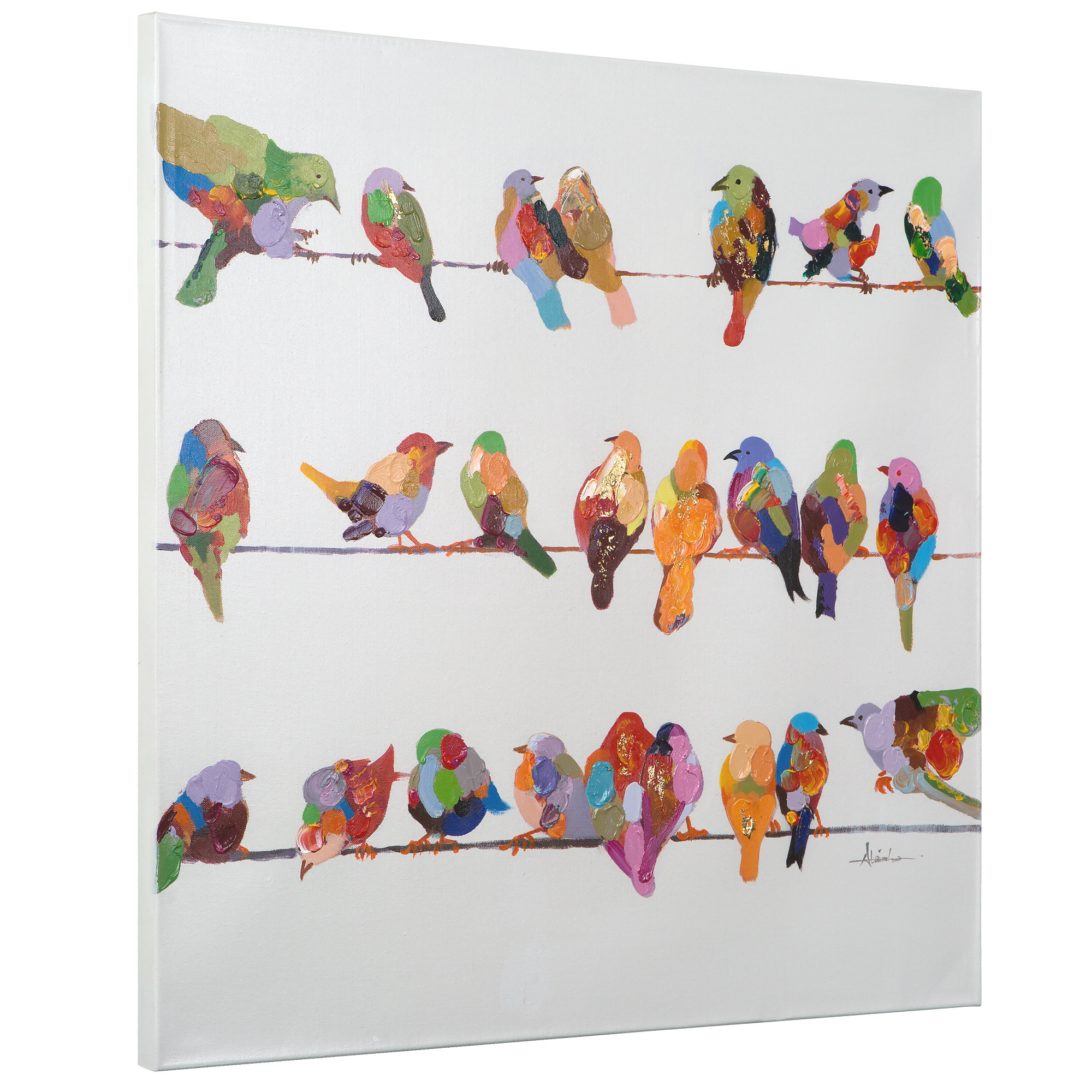 Yosemite Home Decor Revealed Artwork Birds on a Wire II Painting on