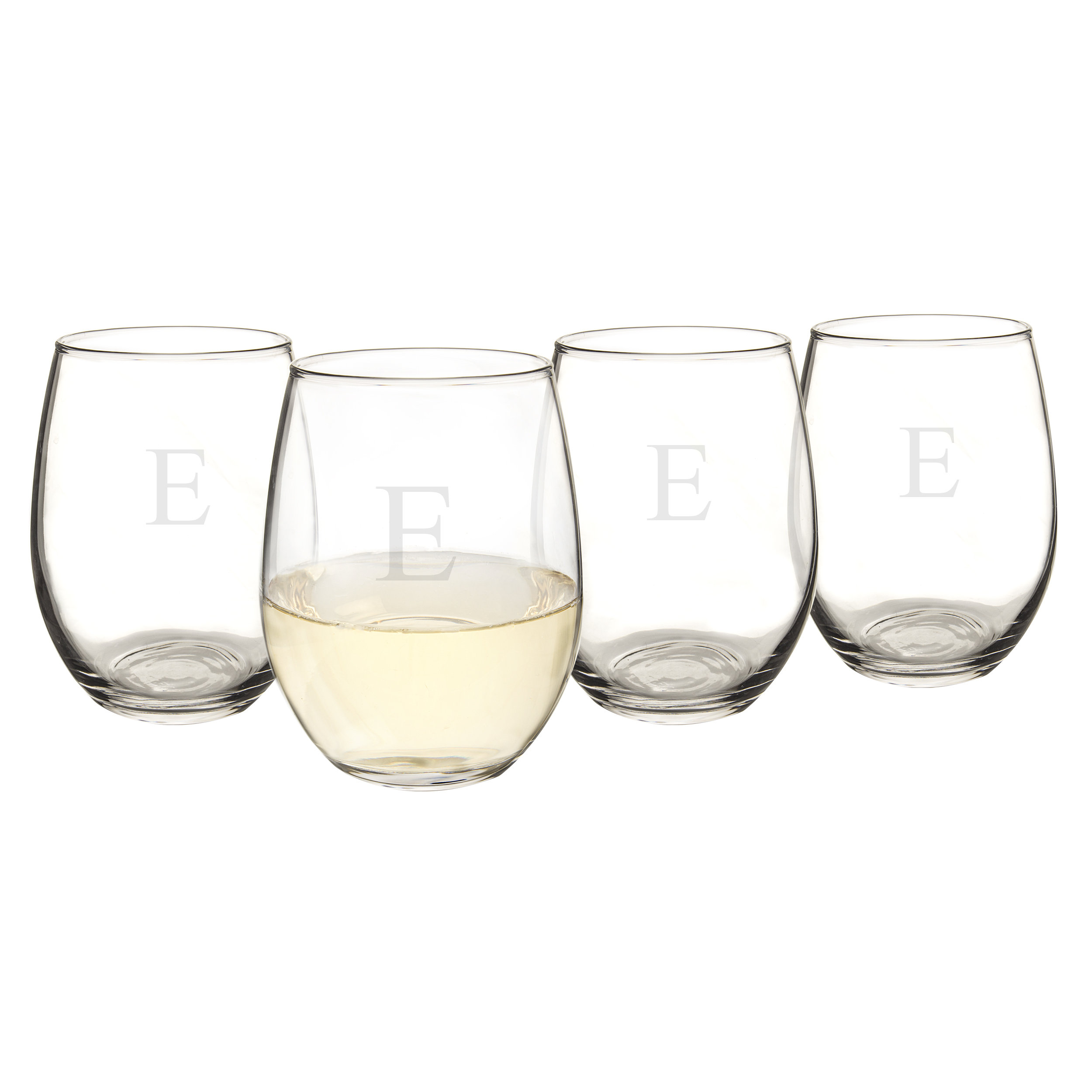Wedding Personalized Stemless Wine Glasses lila personalized stemless wine glass reviews joss main cathys concepts glass