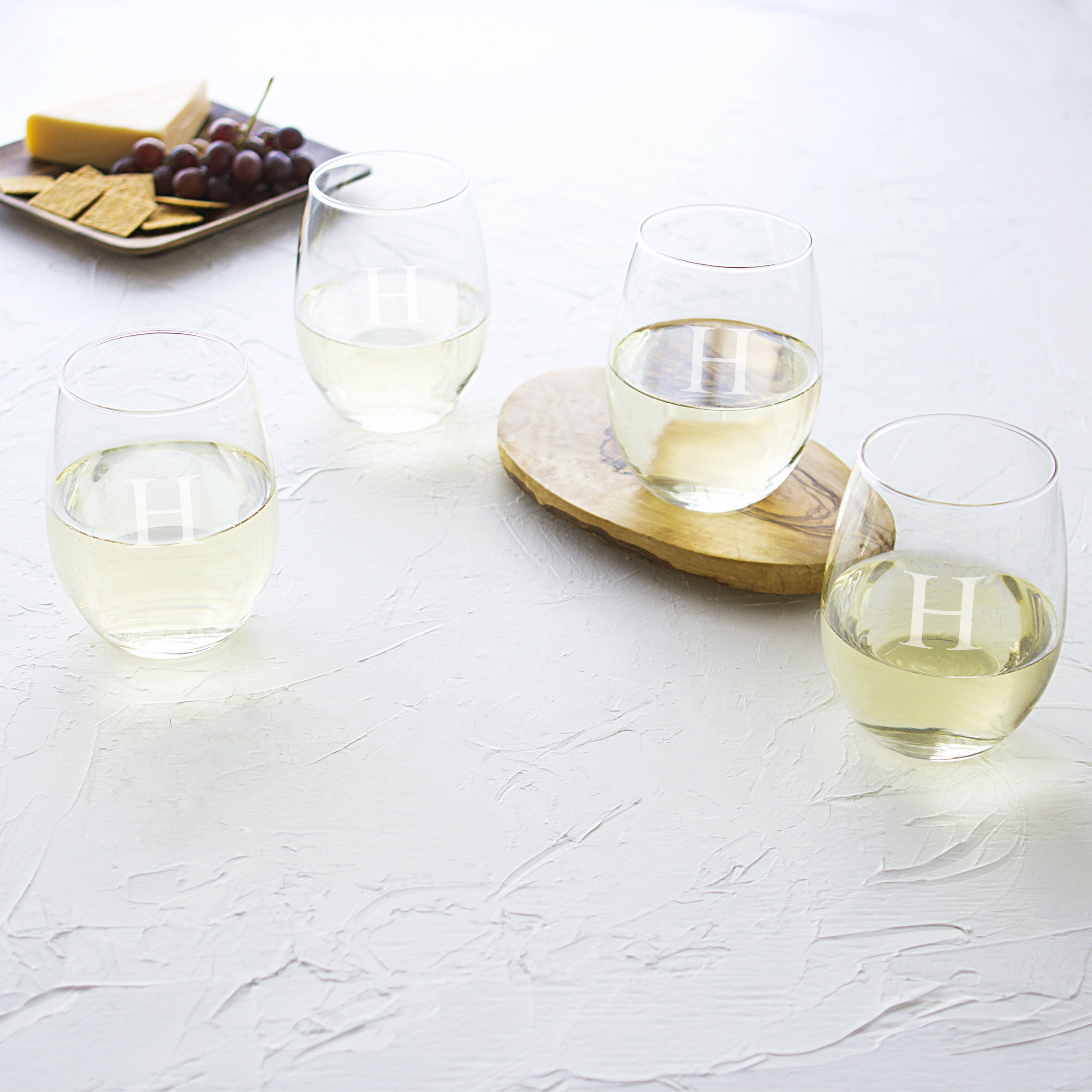 Wedding Personalized Stemless Wine Glasses lila personalized stemless wine glass reviews joss main cathys concepts glass