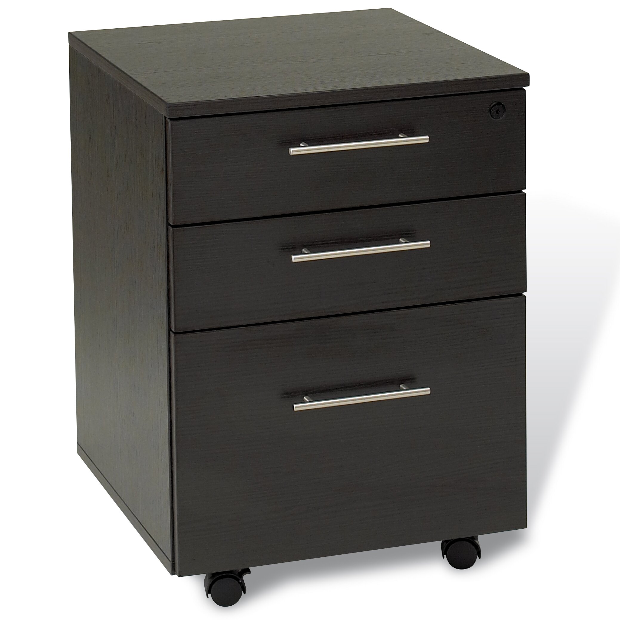 Unique Furniture 100 Collection 3 Drawer Mobile File Cabinet \u0026 Reviews  Wayfair