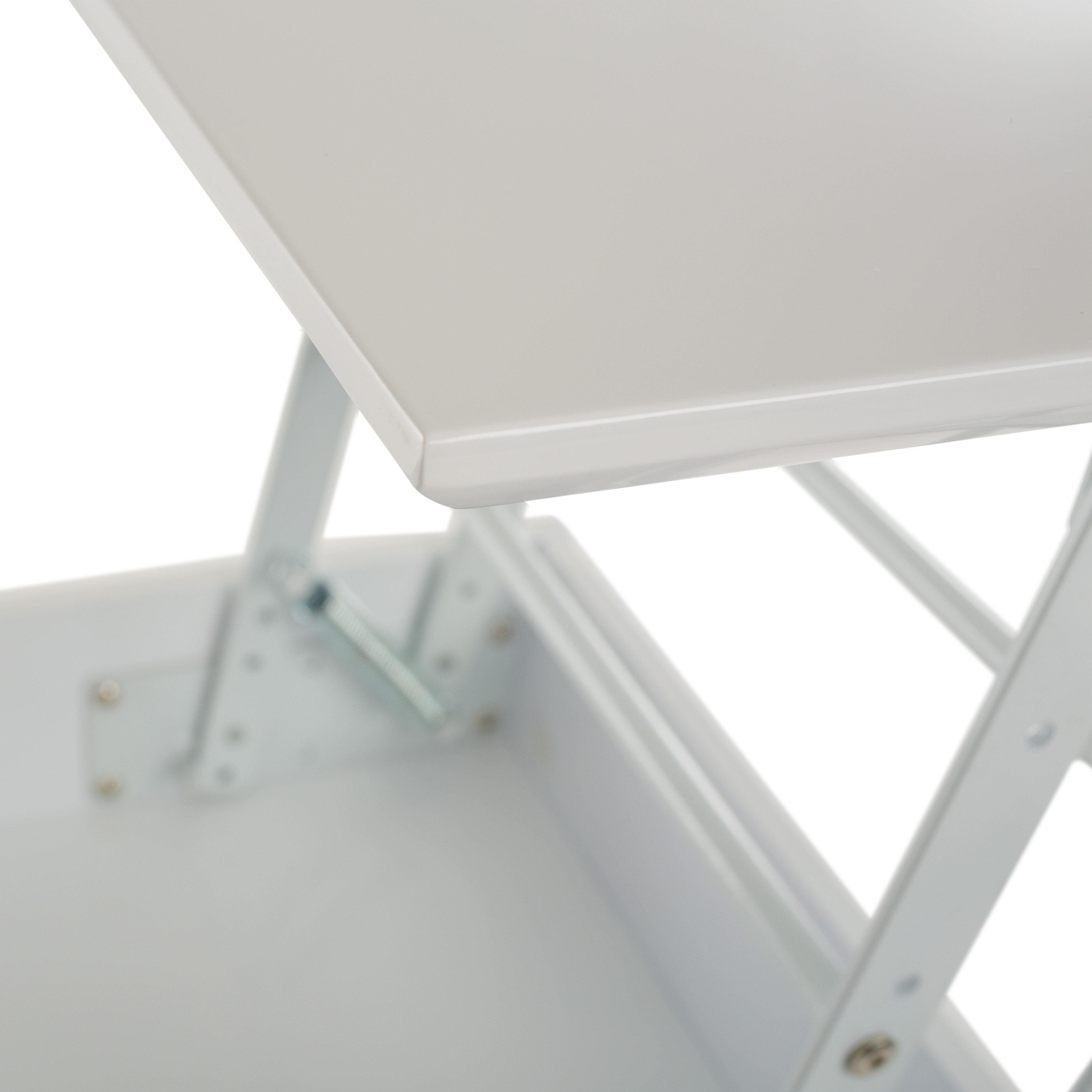 Matrix Kompany White Lacquer LiftTop Nightstand Side Table & Reviews