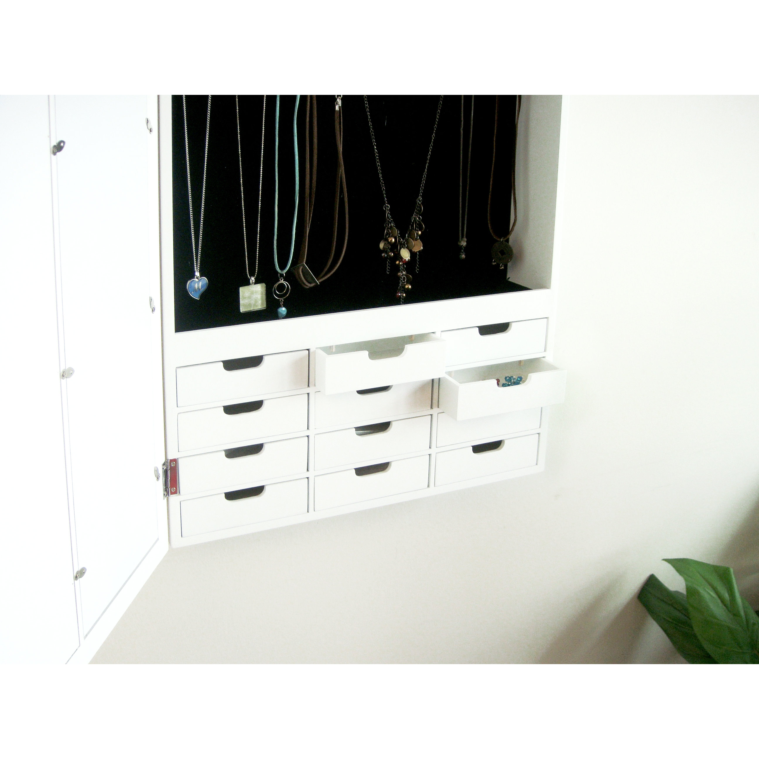 Proman Bellissimo Wall Mounted Jewelry Armoire with Mirror & Reviews