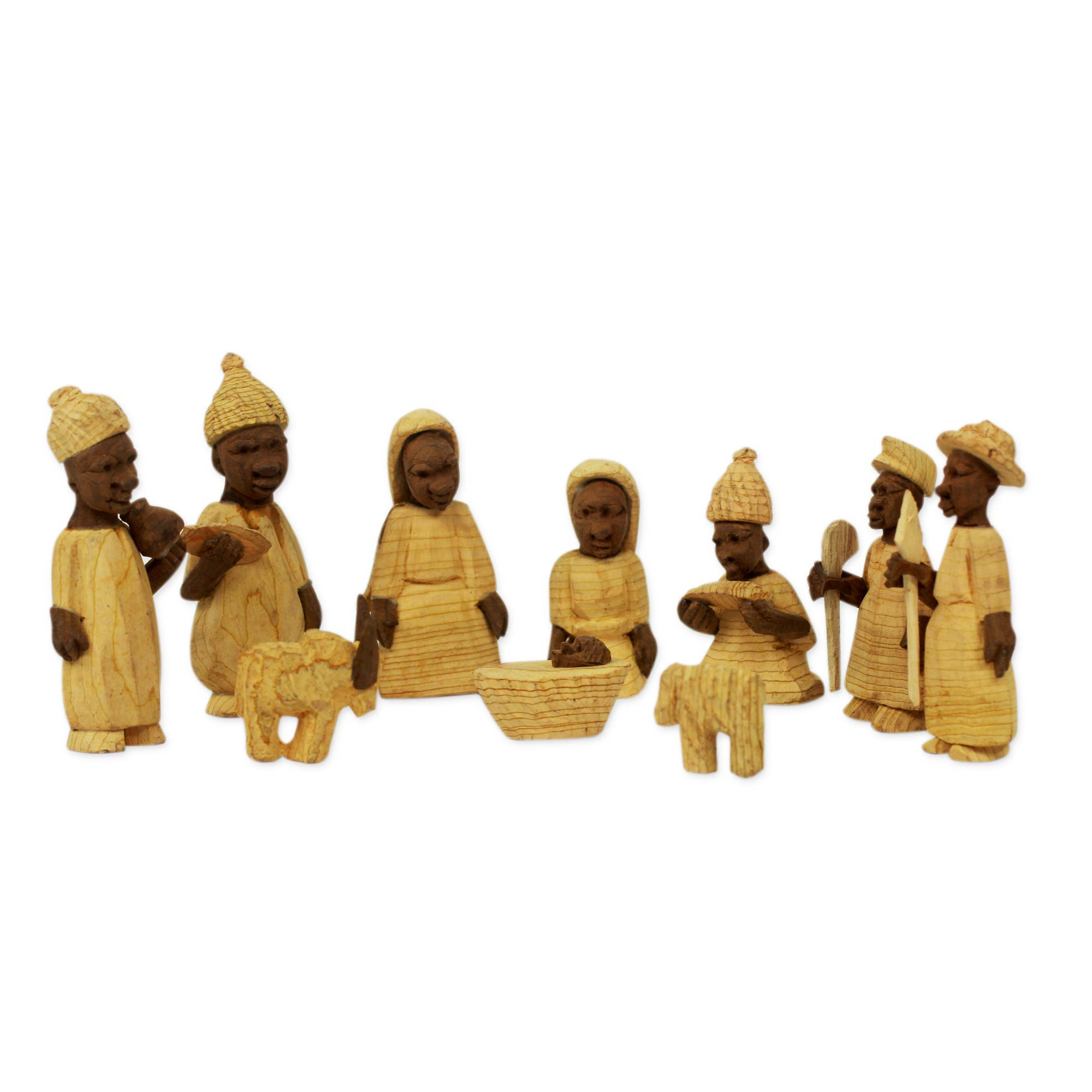 Novica 10 Piece African Themed Nativity Scene Set Wayfair