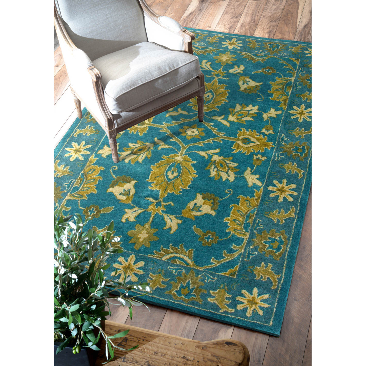 nuLOOM Overdye Turquoise Overdyed Area Rug & Reviews Wayfair