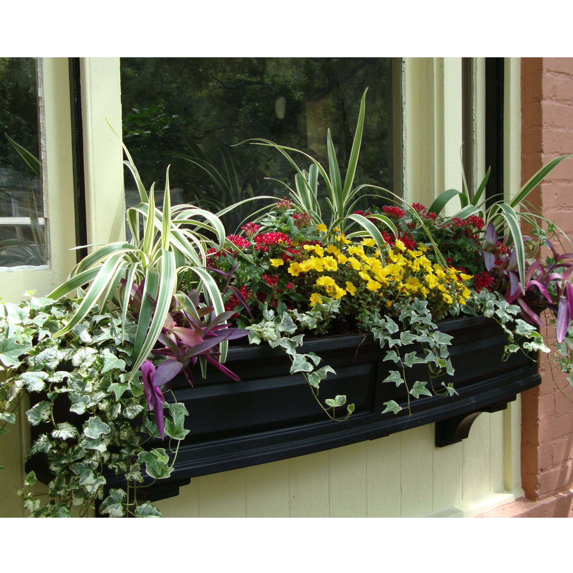 mayne inc. nantucket polyethylene window box planter