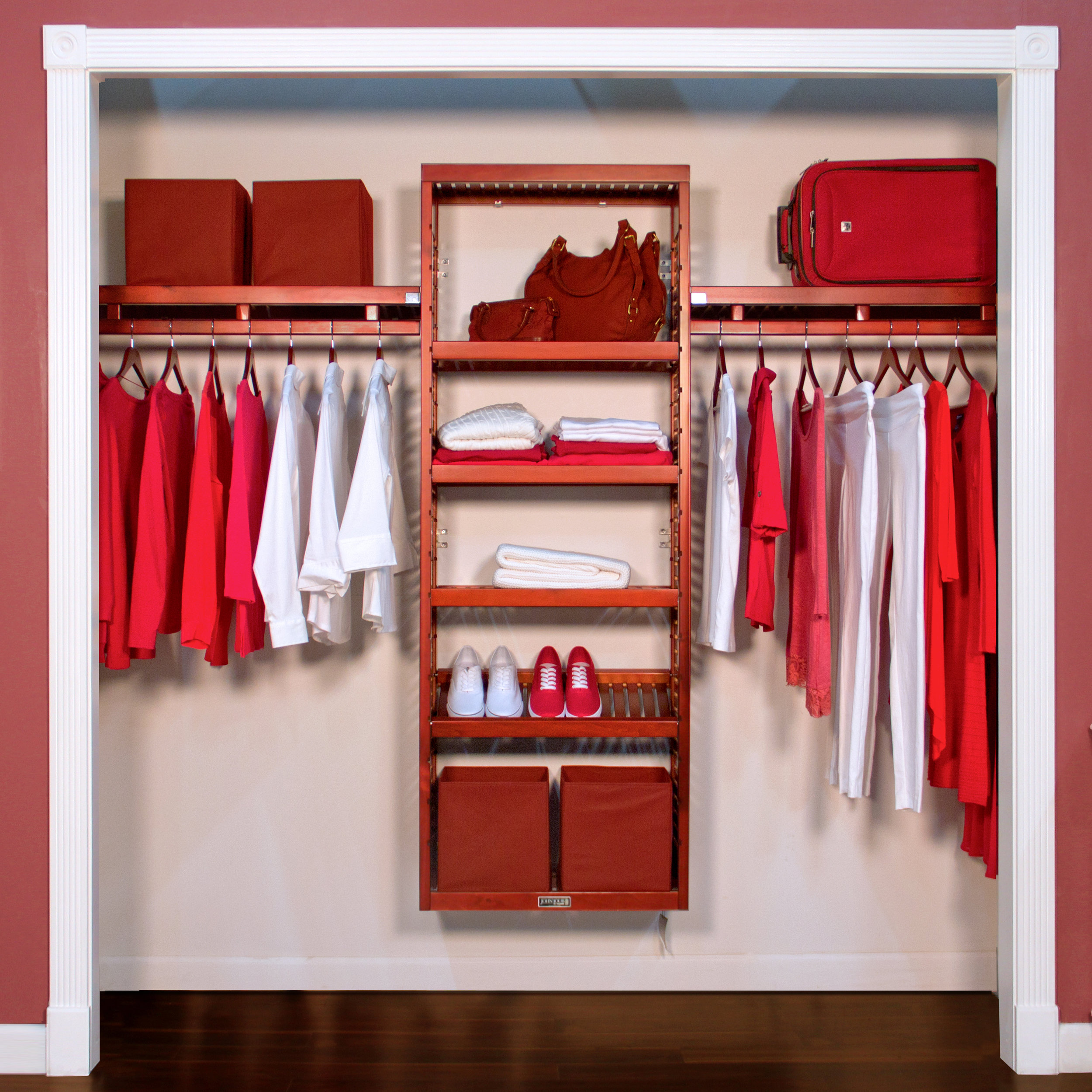 John Louis Home John Louis Home 96&quot;W Closet System & Reviews | Wayfair