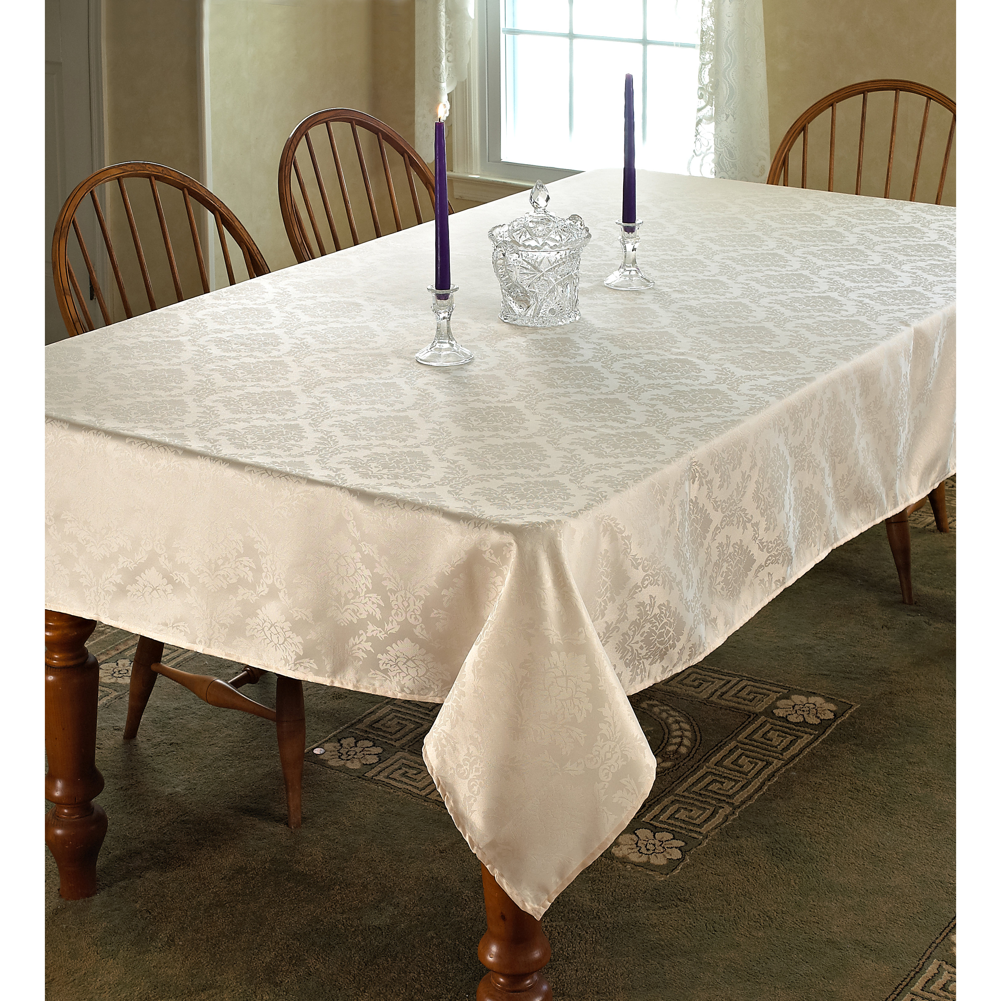Table Linens You Ll Love Wayfair European Damask Tablecloth