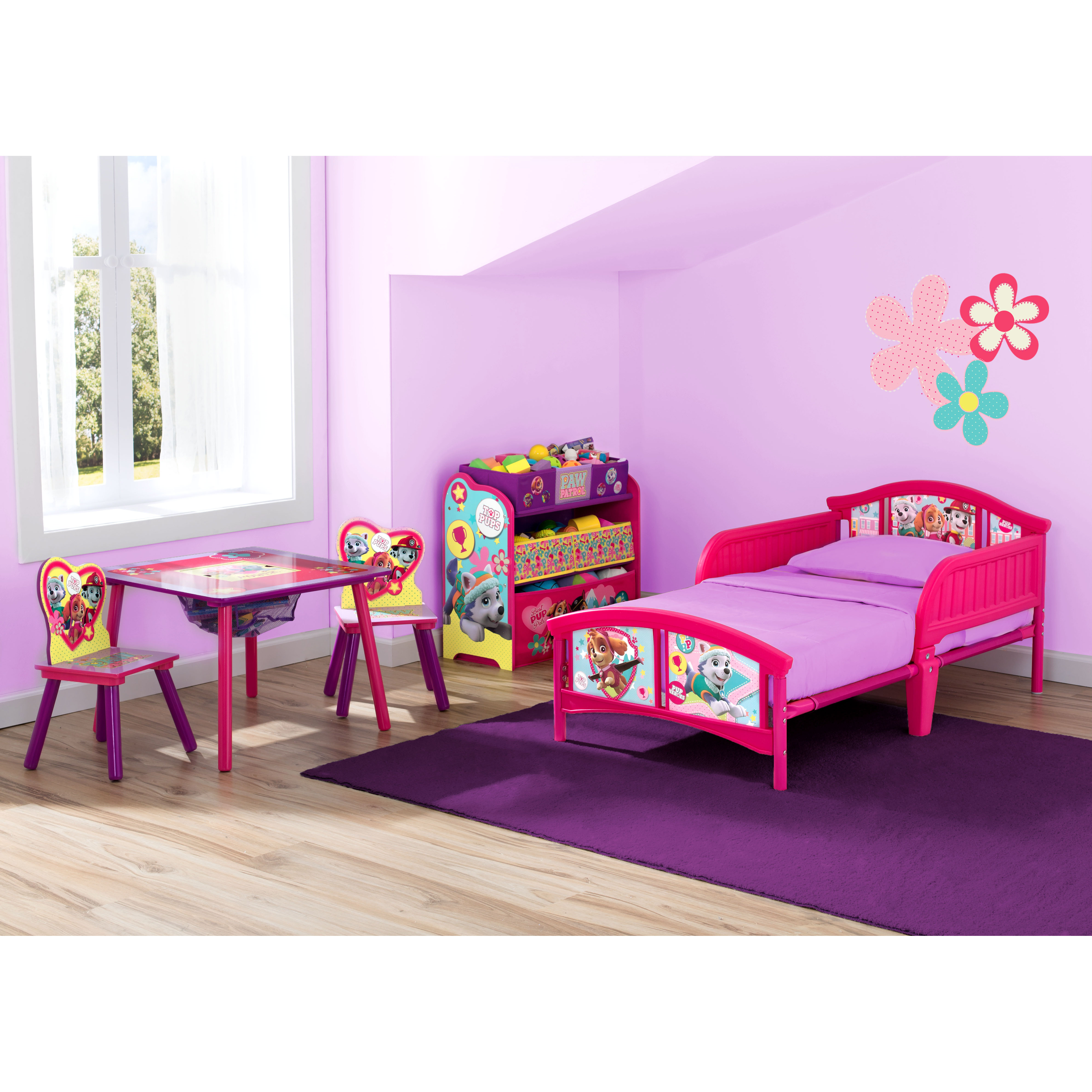 skye paw patrol table and chair set