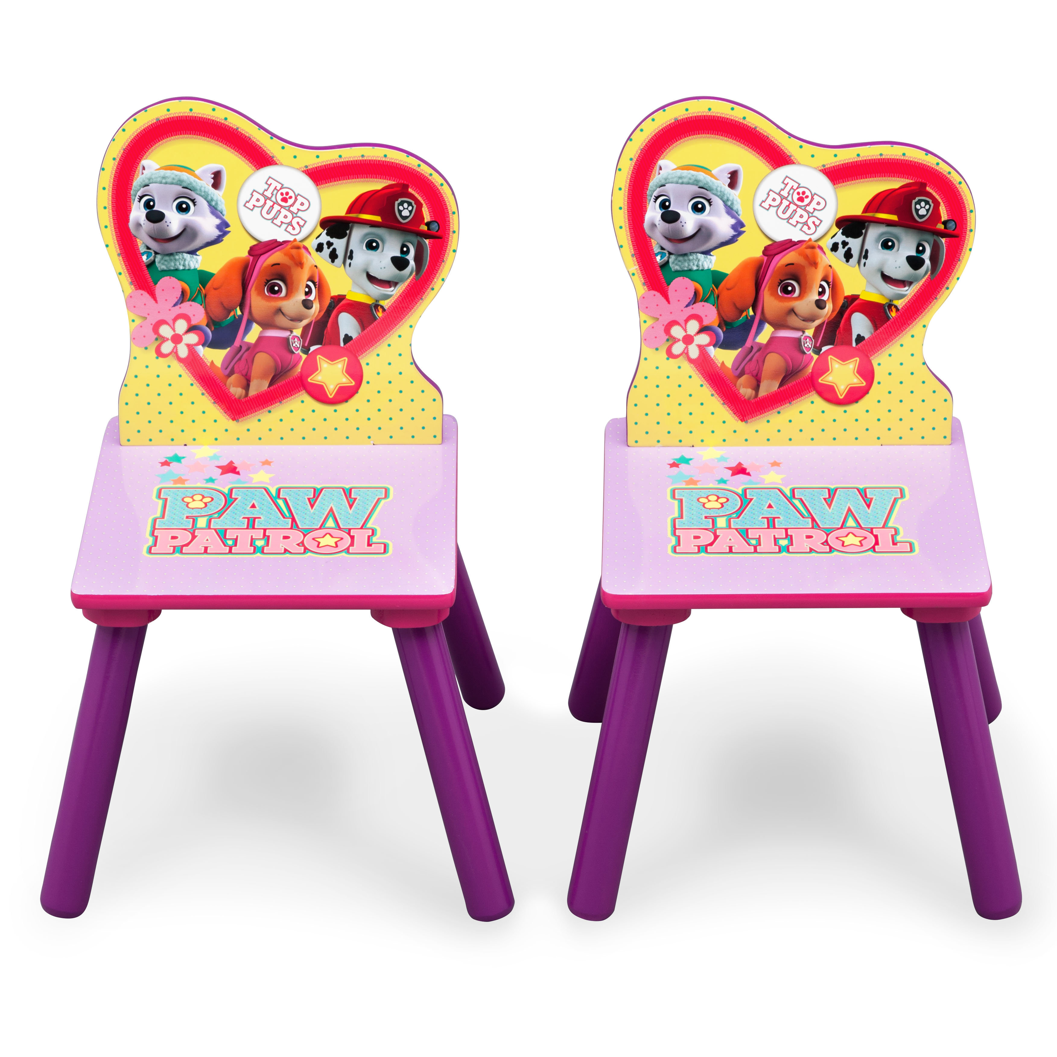 skye paw patrol table and chair set