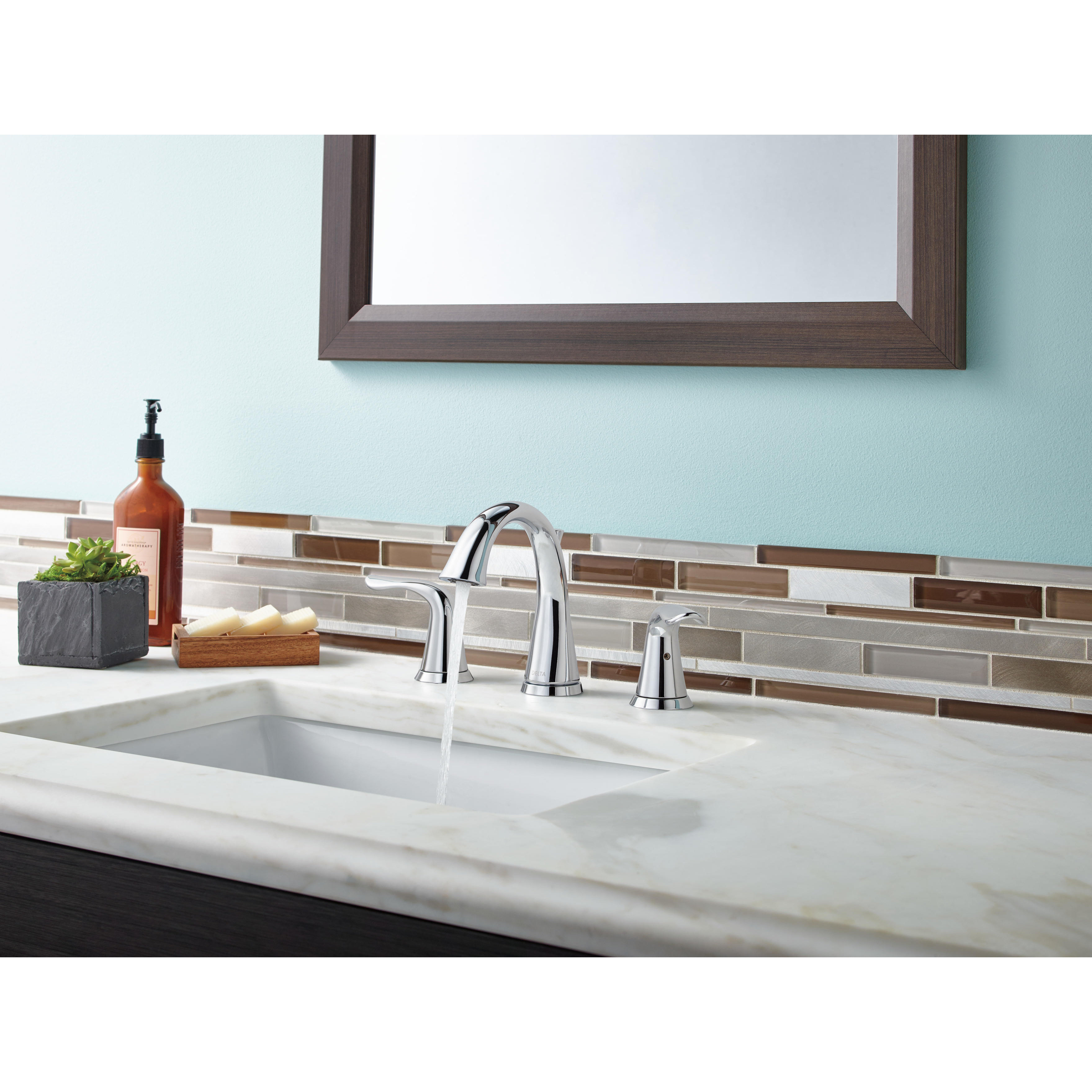 Delta Lahara Double Handle Widespread Bathroom Faucet Reviews Delta Lahara Double Handle Widespread Bathroom Faucet