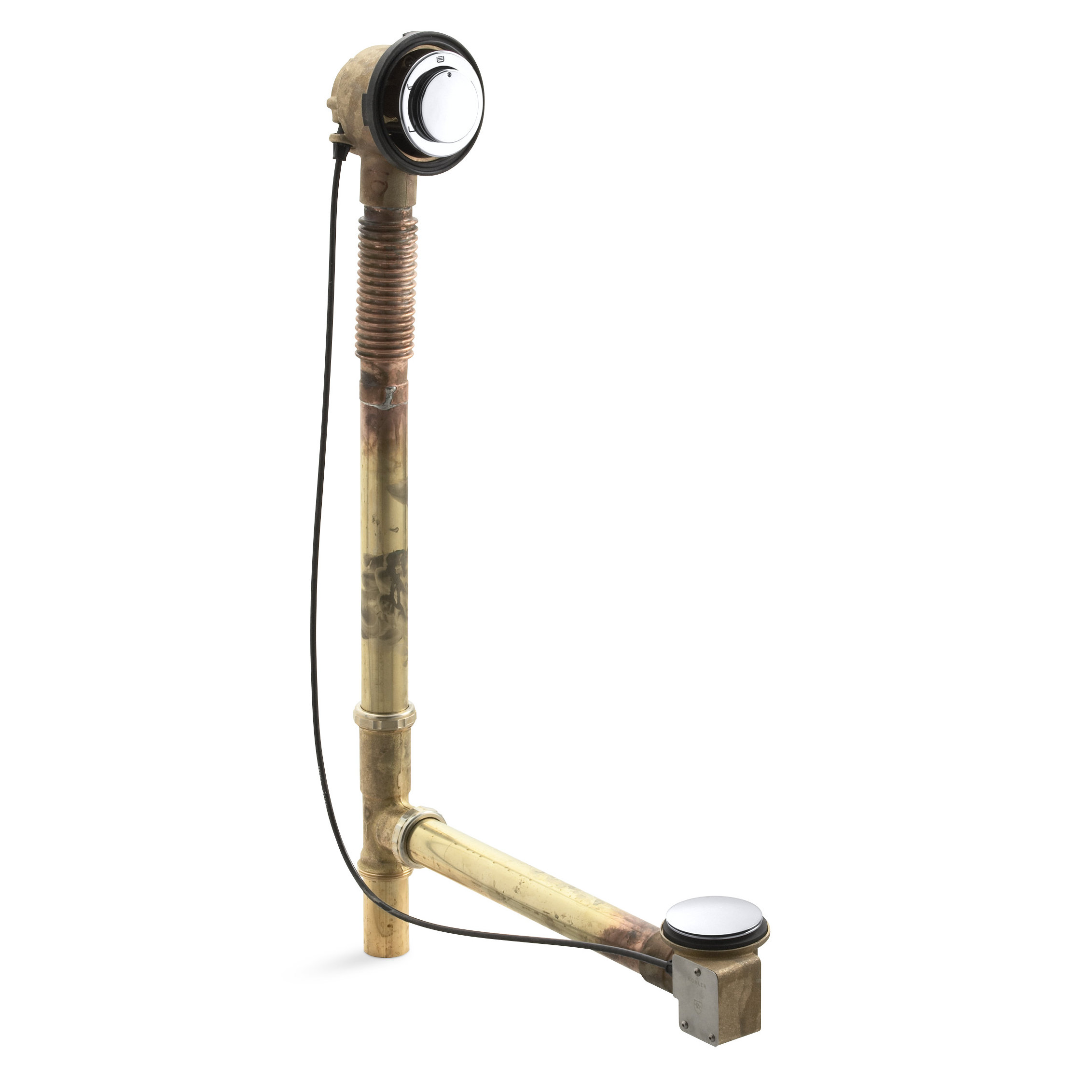 Kohler Clearfloclosing 3 Push And Lock Tub Drain With Overflow Kohler Clearfloclosing 3 Quot Push And Lock Tub Drain With Overflow