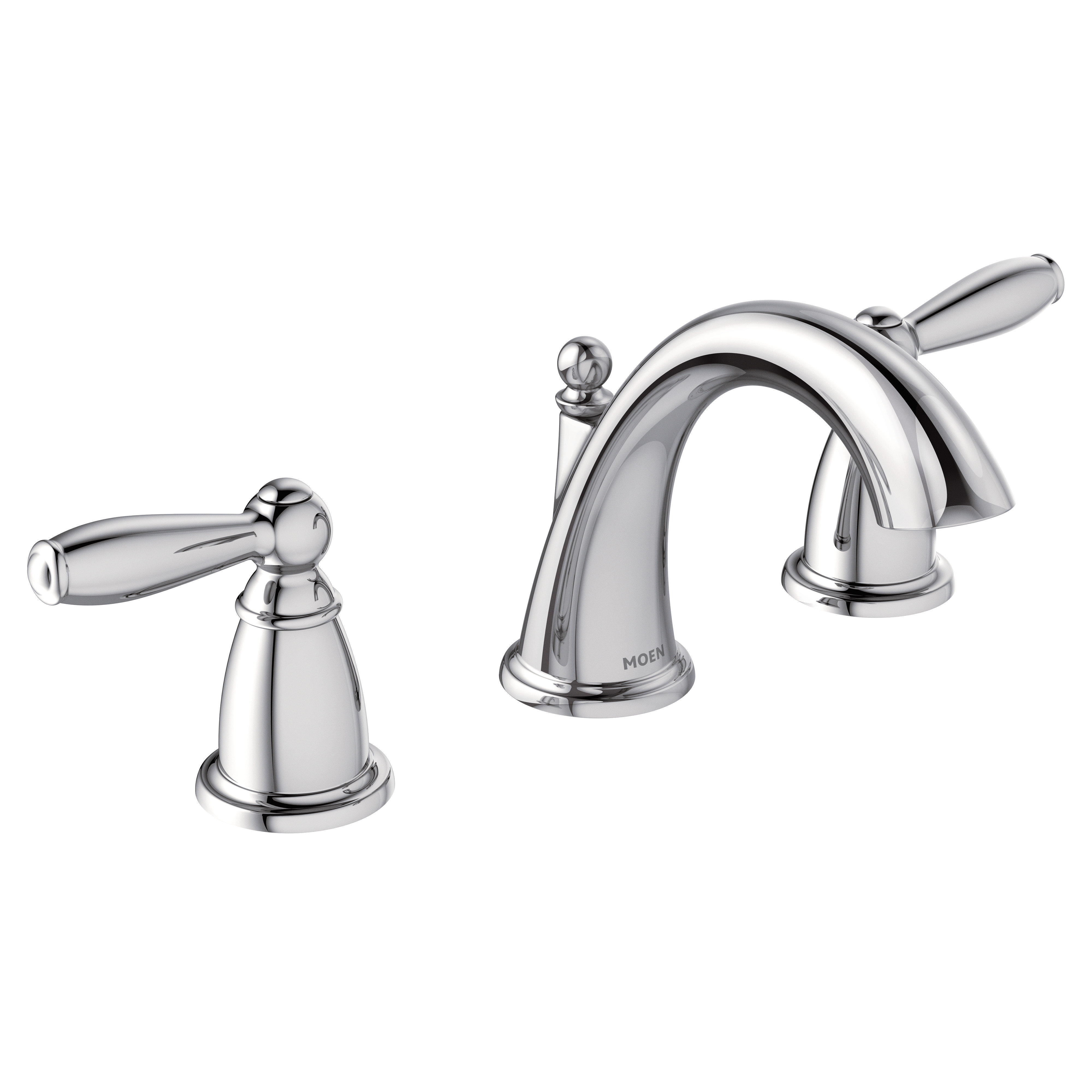 Moen Brantford Double Handle Widespread Standard Bathroom Faucet with Drain Assembly
