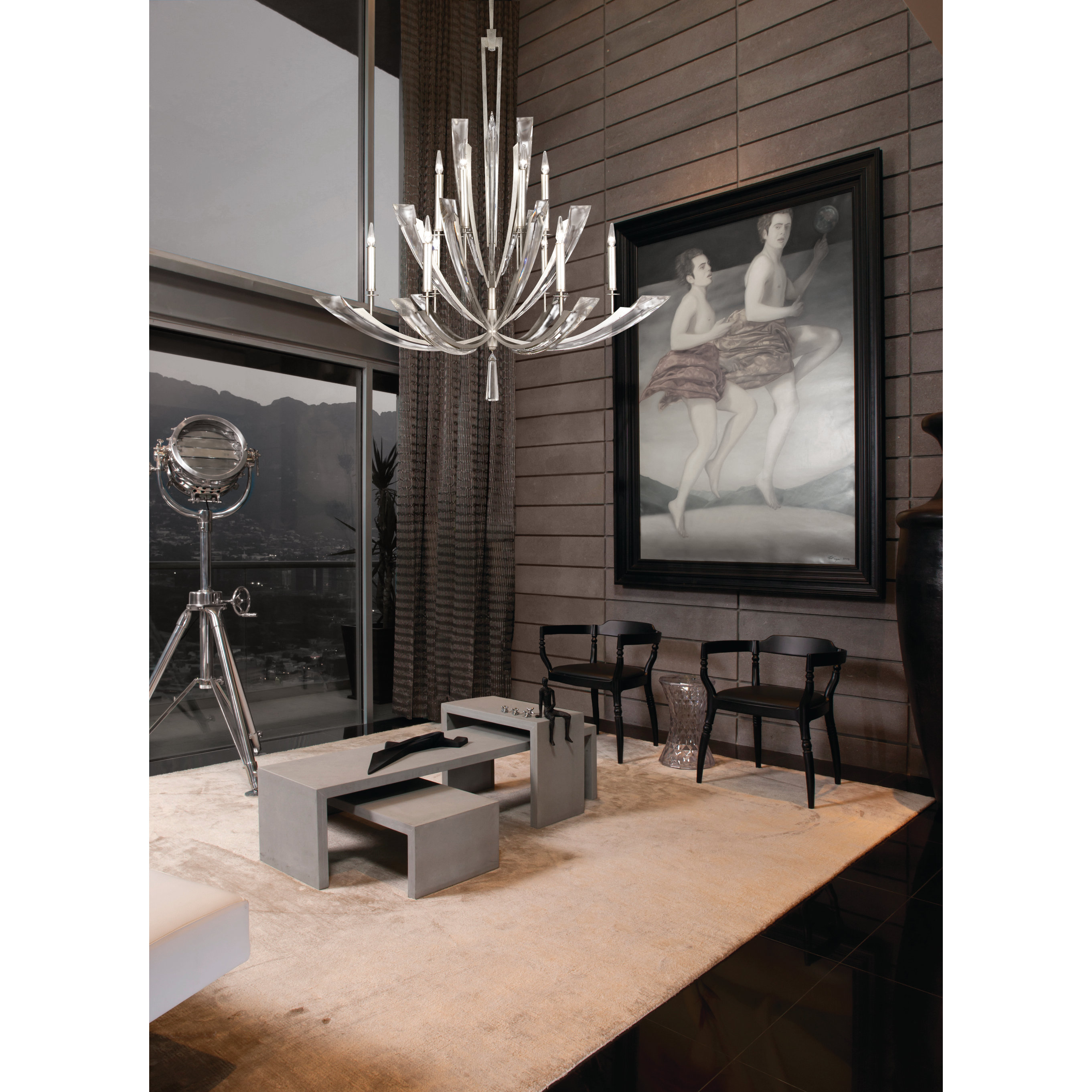 Fine Art Lamps Vol de Cristal 12Light CandleStyle Chandelier Wayfair