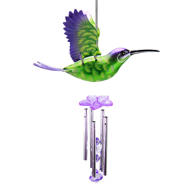 Exhart Windywings Hummingbird Wind Chime Reviews Wayfair Exhart Windywings Hummingbird Wind Chime