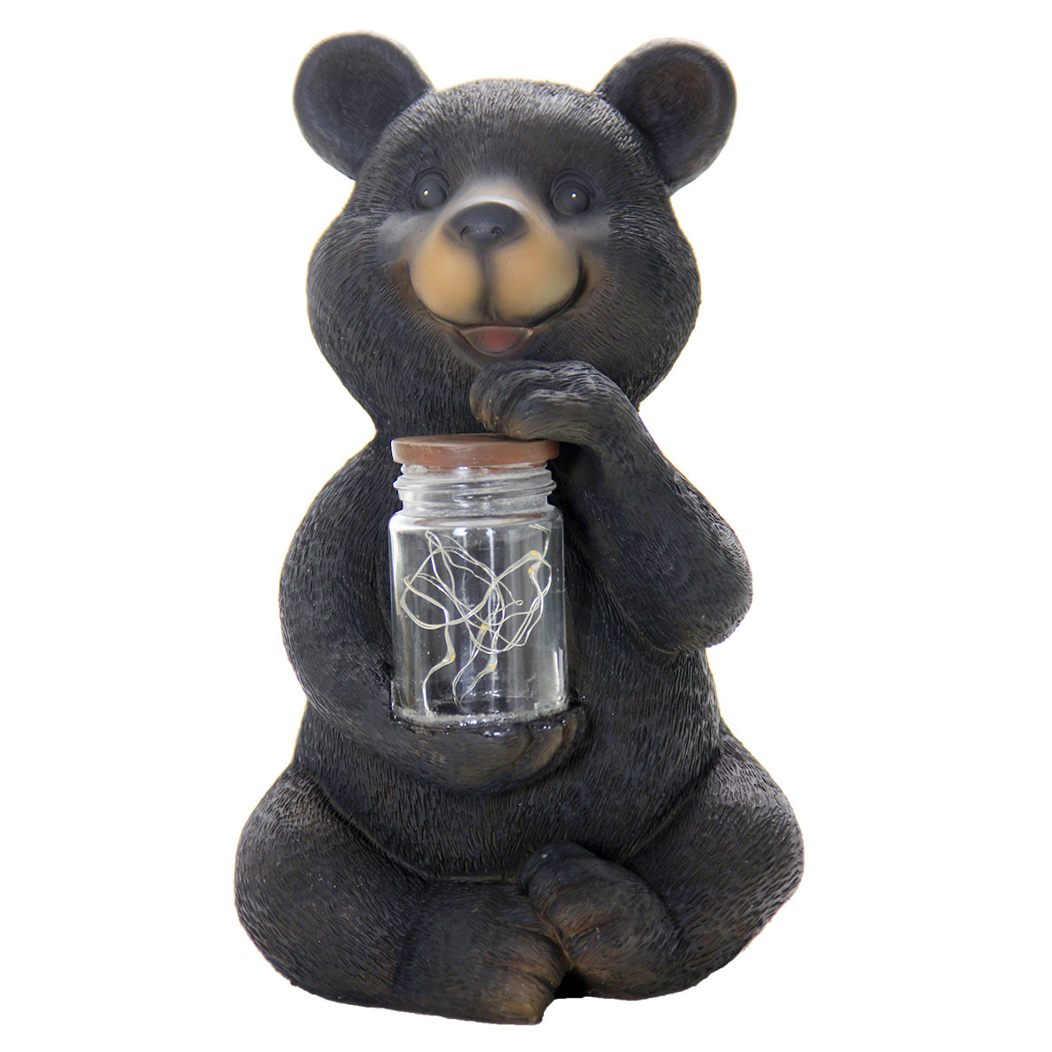 Exhart Solar Bear Statue with Encased Fireflies & Reviews Wayfair