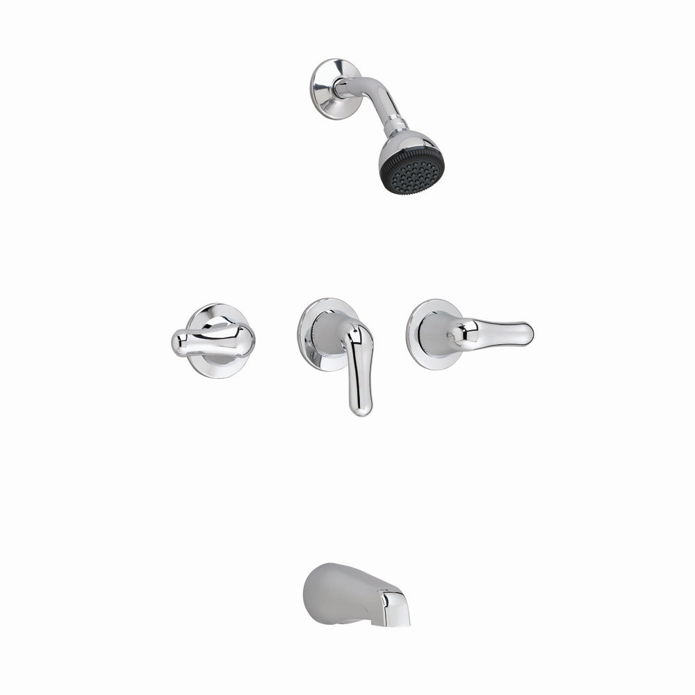 American Standard Colony Soft Diverter Bath Tub Shower Faucet American Standard Colony Soft Diverter Bath Tub Shower Faucet Valve With Three Metal Lever Handles