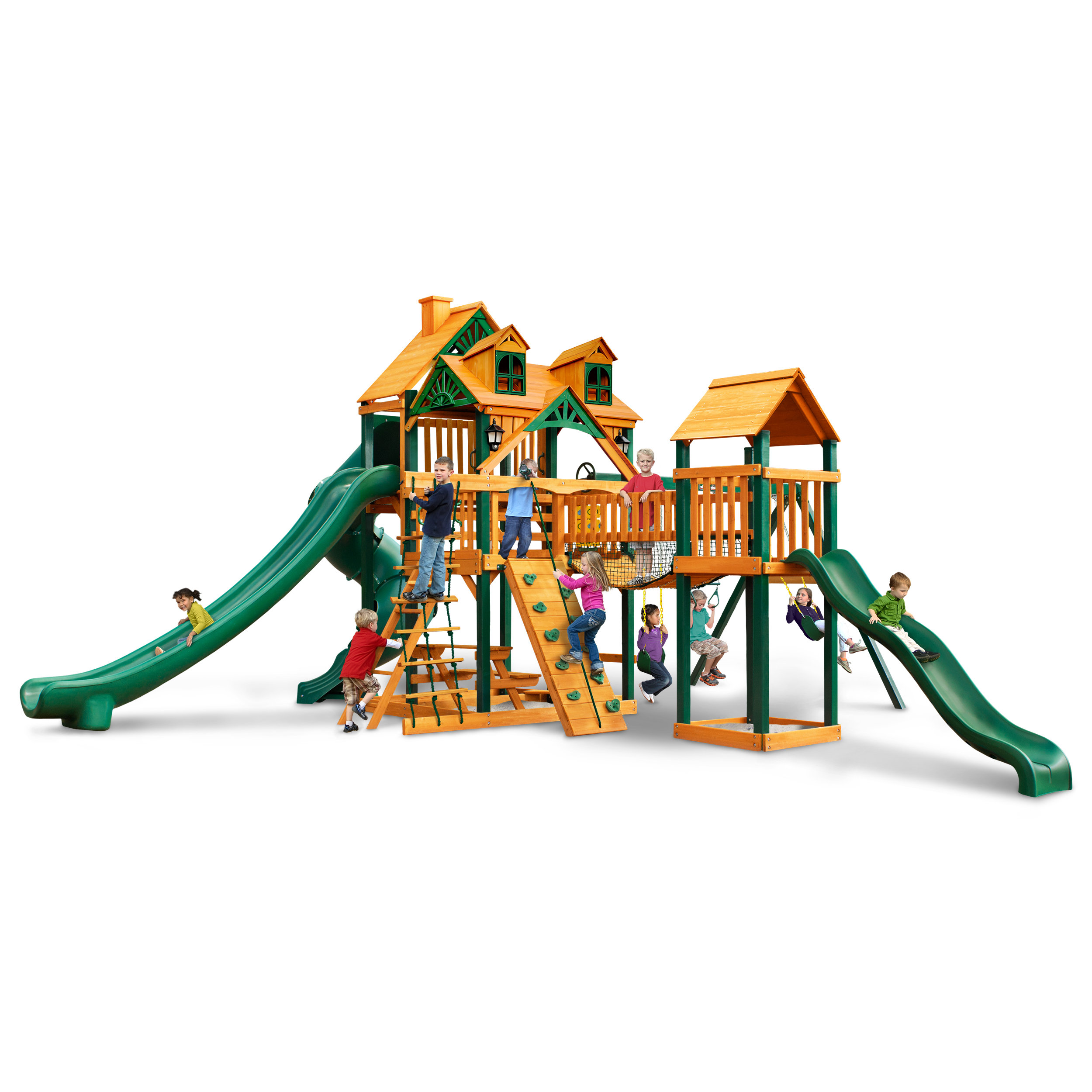 Gorilla Playsets Malibu Treasure Trove II Swing Set Wayfair