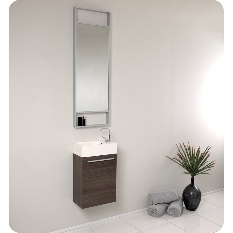 Fresca Senza 16" Single Pulito Small Modern Bathroom ...